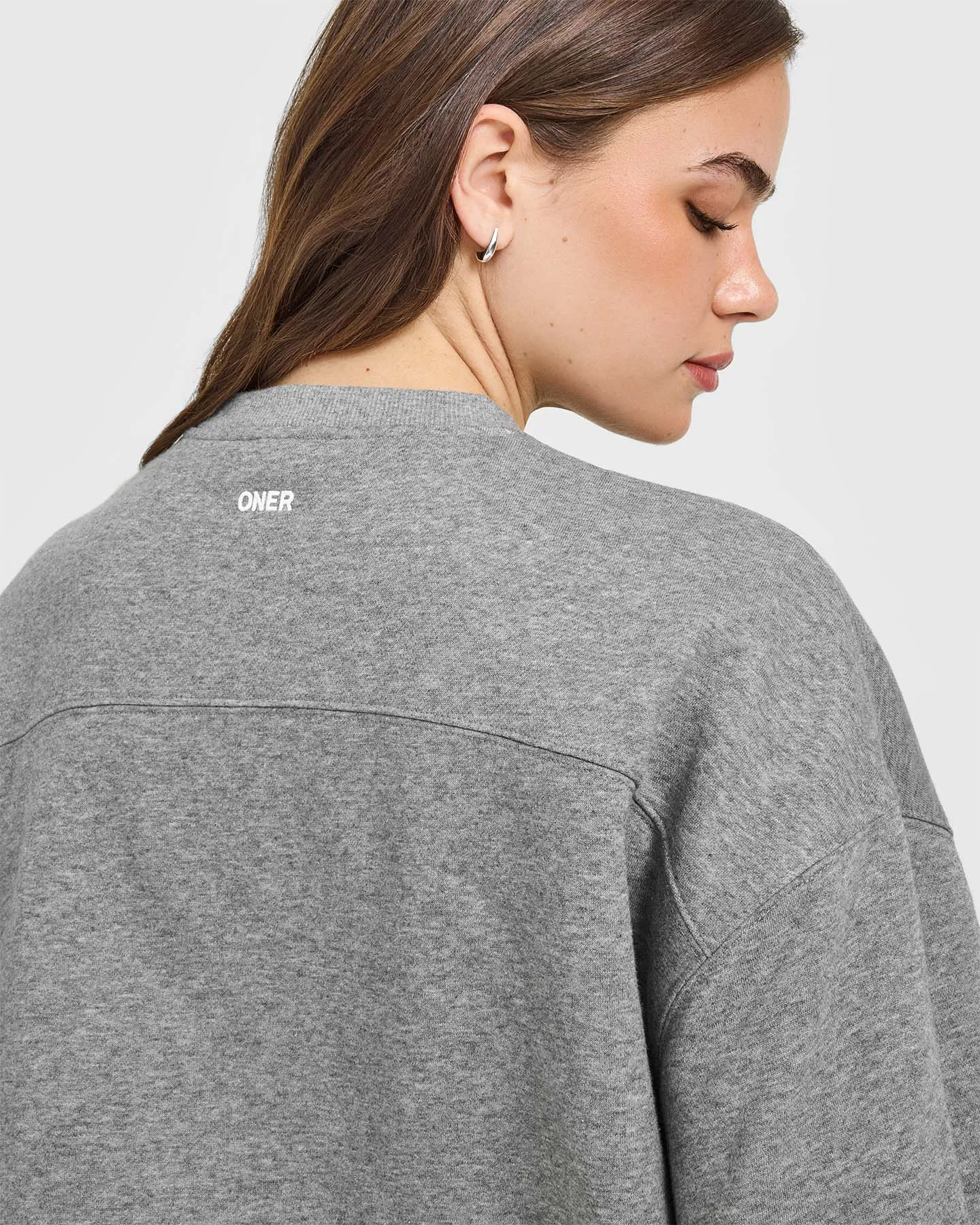 Foundations Oversized Oner 25 Sweatshirt | Charcoal Marl sold by Oner Active product image thumbnail 4
