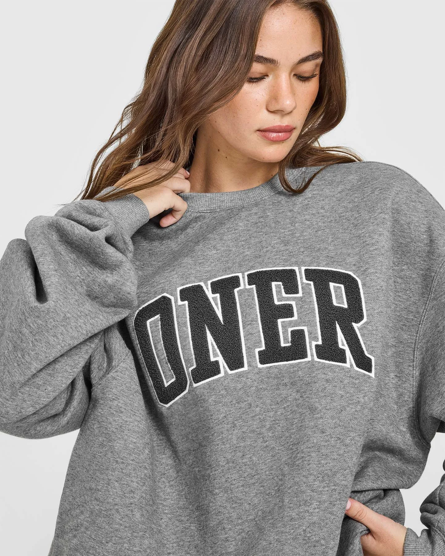 Foundations Oversized Oner 25 Sweatshirt | Charcoal Marl sold by Oner Active product image thumbnail 5
