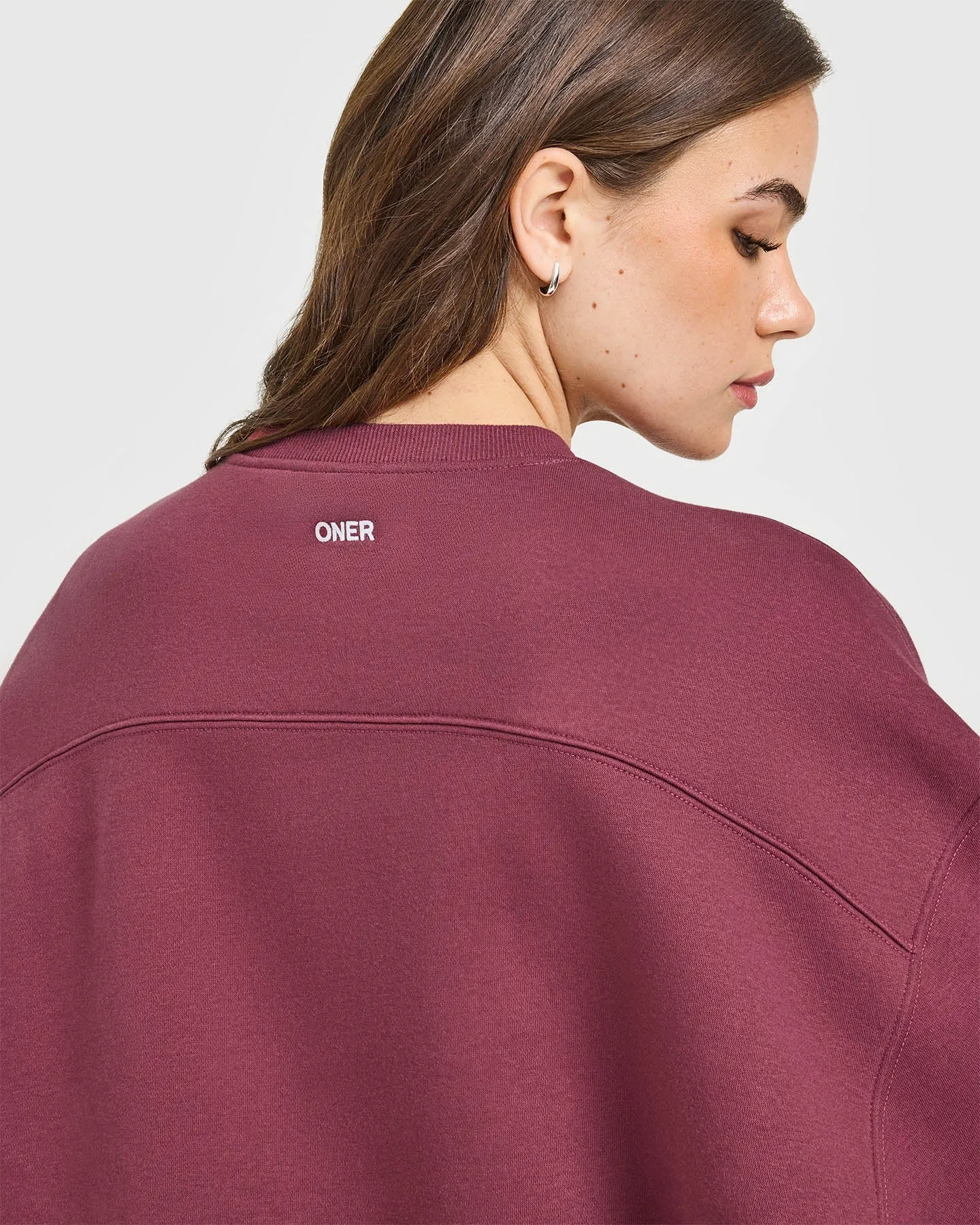 Foundations Oversized Oner 25 Sweatshirt | Burnt Maroon sold by Oner Active product image thumbnail 4
