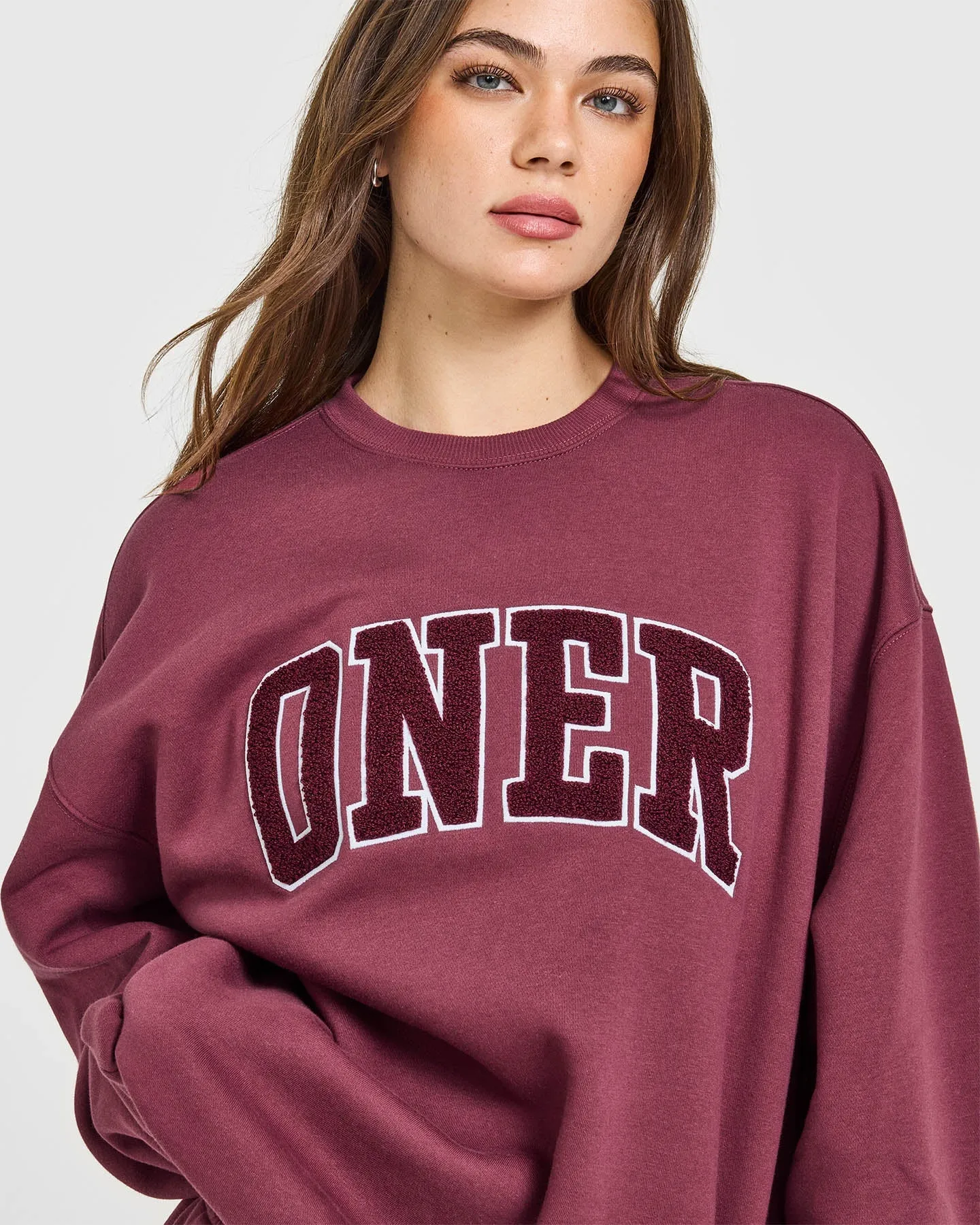 Foundations Oversized Oner 25 Sweatshirt | Burnt Maroon sold by Oner Active product image thumbnail 5