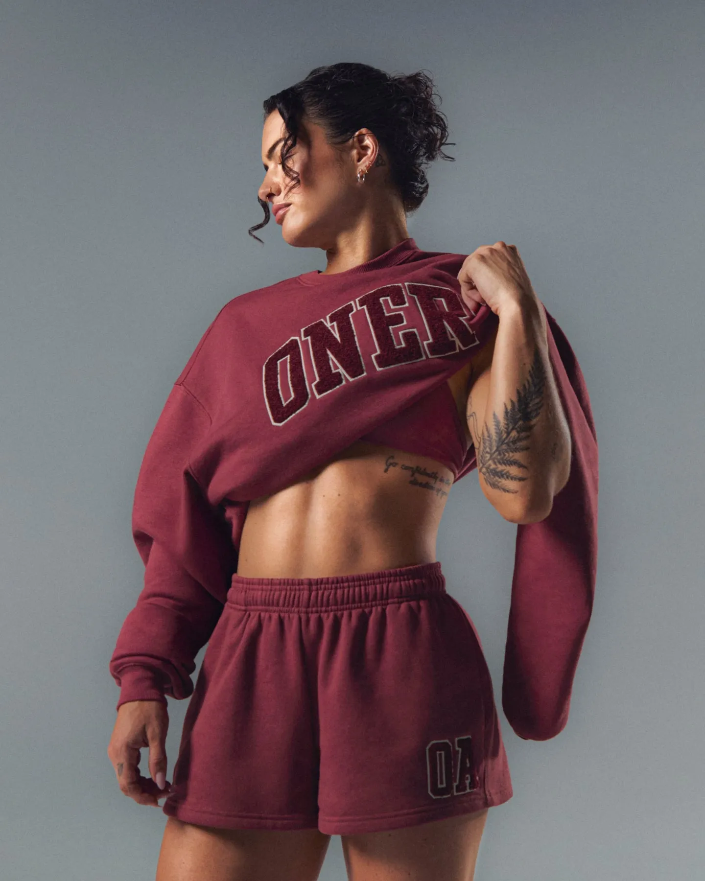 Foundations Oversized Oner 25 Sweatshirt | Burnt Maroon sold by Oner Active product image thumbnail 2