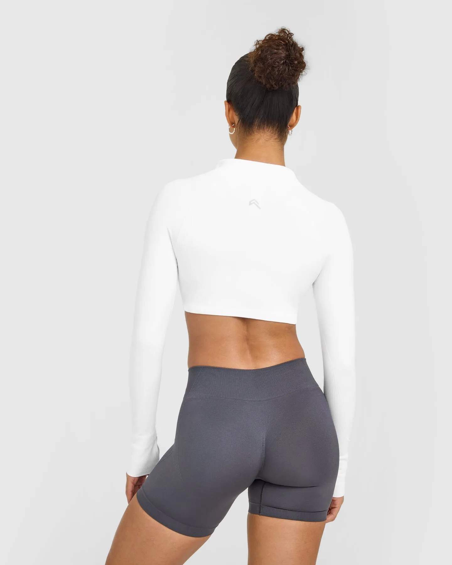 EnhanceLift™ Seamless Crop Jacket | White sold by Oner Active product image thumbnail 2