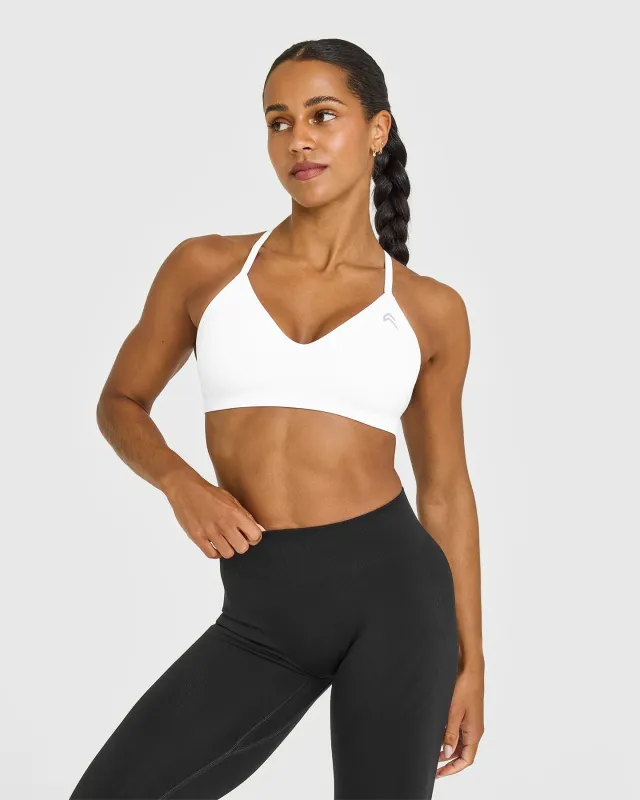 EnhanceLift™ Seamless Strappy Sports Bra | White sold by Oner Active
