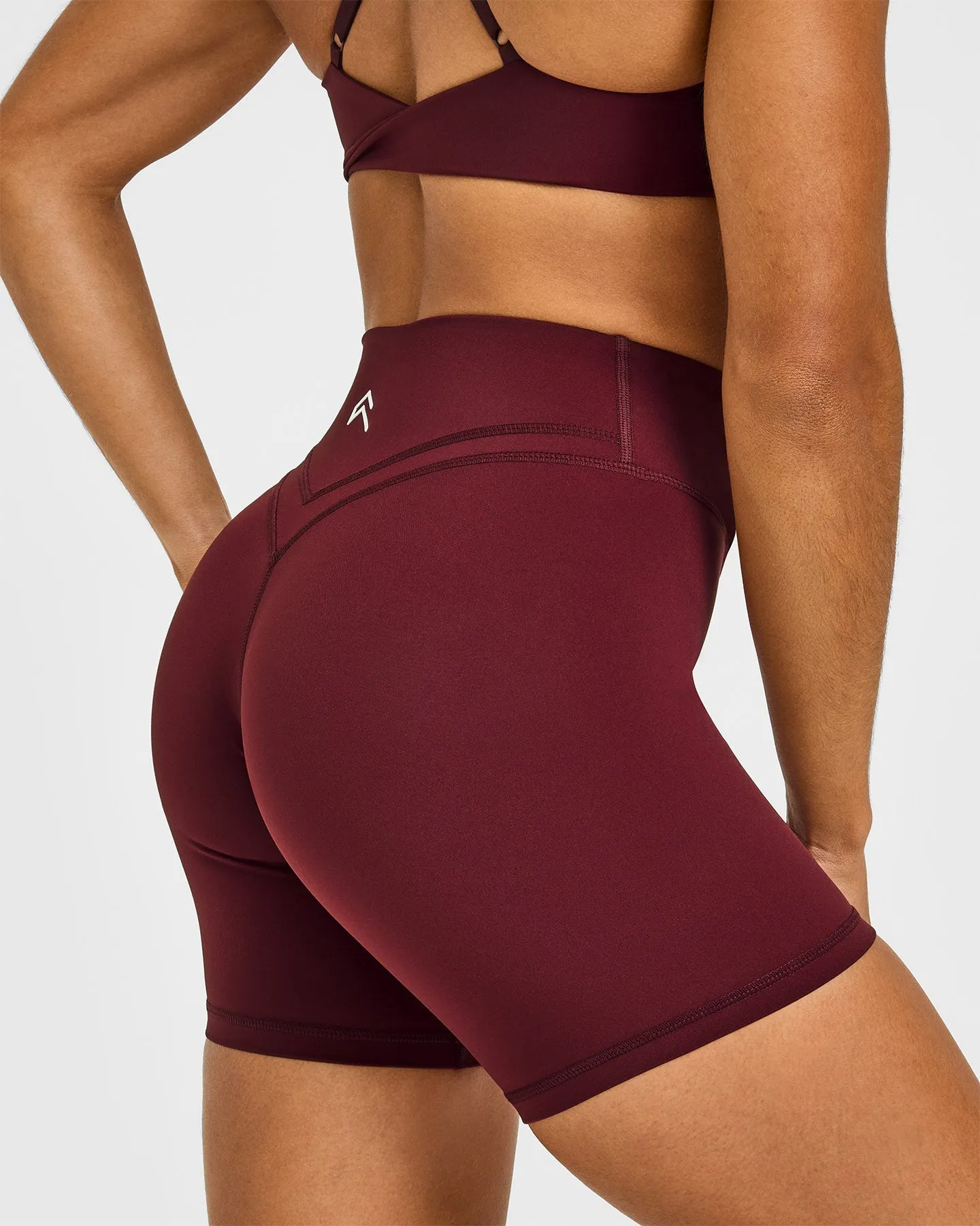 Unified Wrap Shorts White Logo 6" | Rosewood sold by Oner Active product image thumbnail 4
