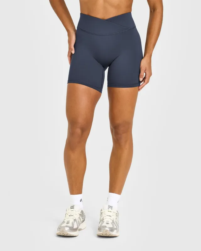 Unified Wrap Shorts White Logo 6" | True Blue sold by Oner Active