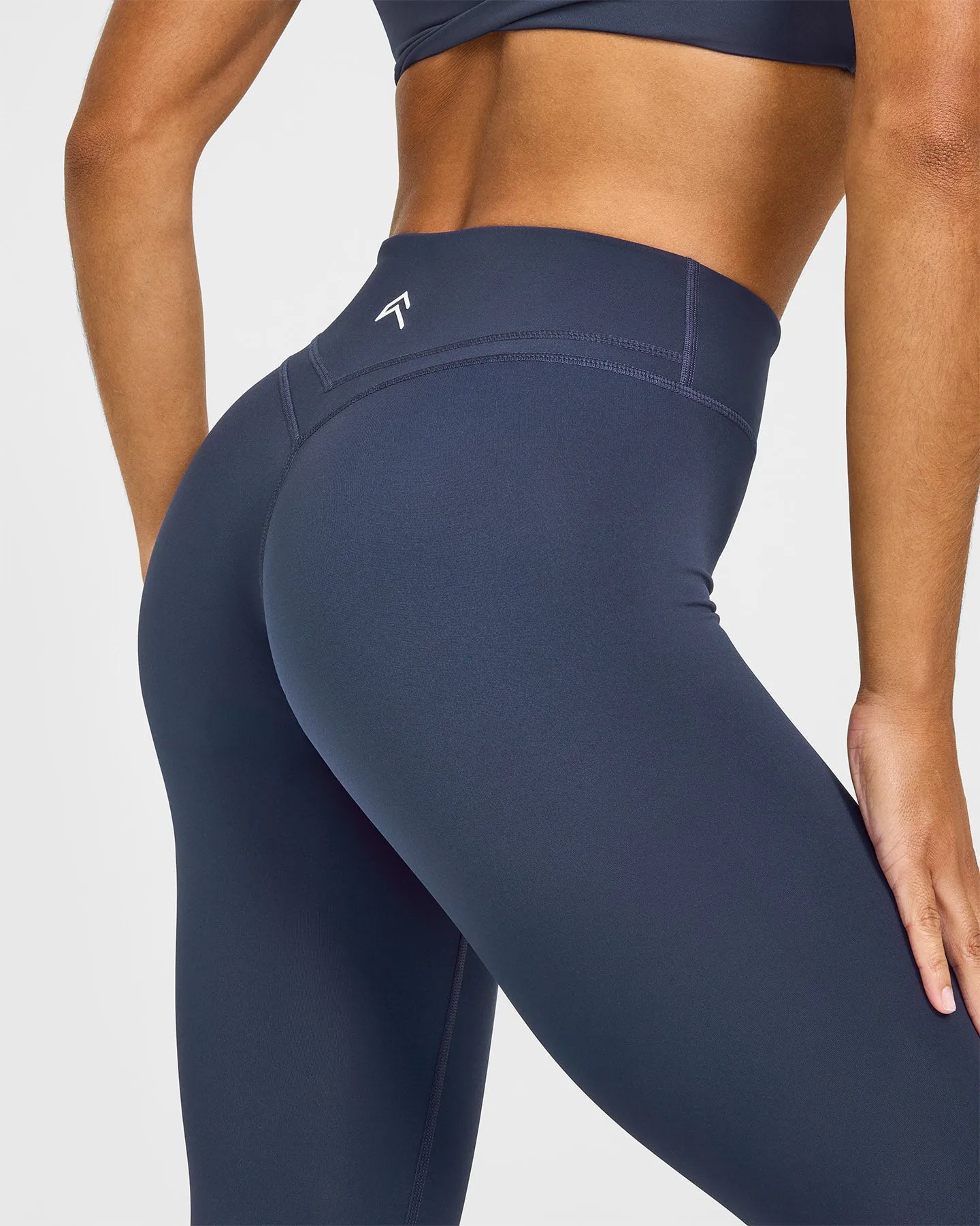Unified Wrap Leggings White Logo | True Blue sold by Oner Active product image thumbnail 4