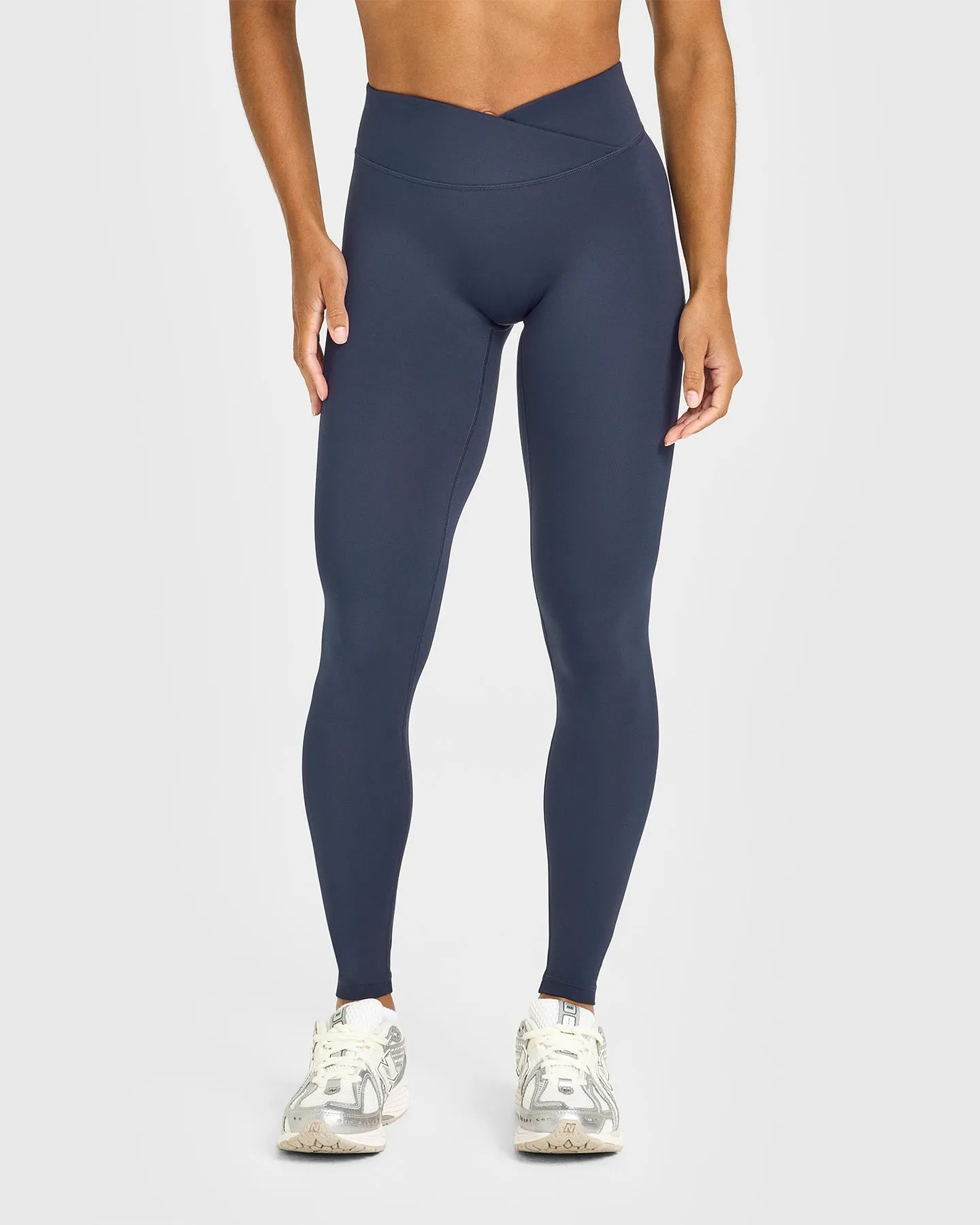 Unified Wrap Leggings White Logo | True Blue sold by Oner Active