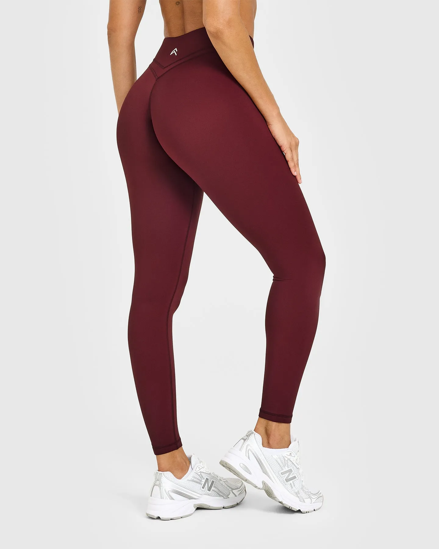 Unified Wrap Leggings White Logo | Rosewood sold by Oner Active product image thumbnail 2