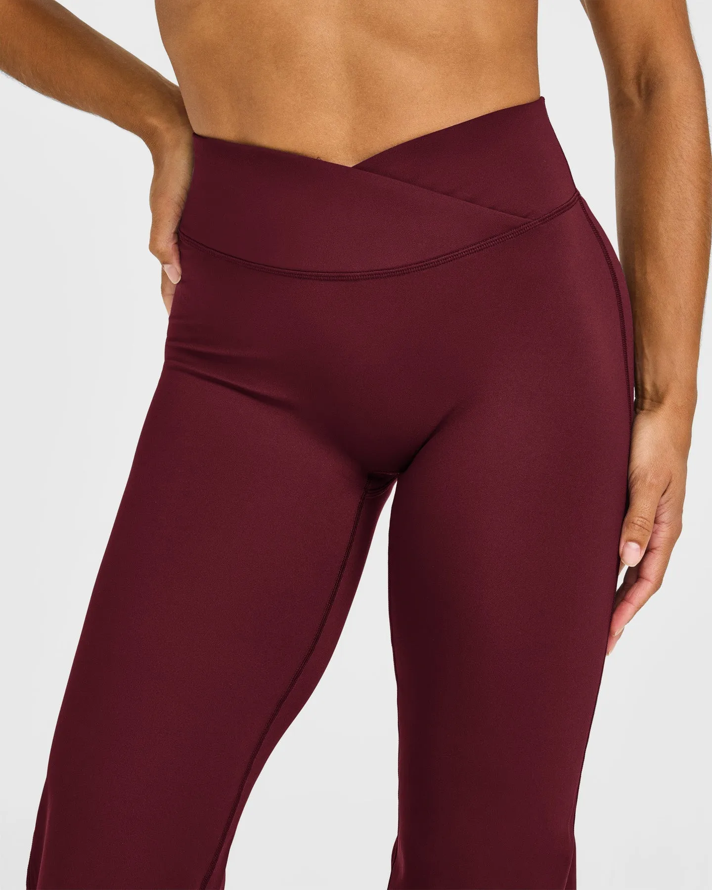 Unified Wrap Flared Bottoms | Rosewood sold by Oner Active product image thumbnail 5