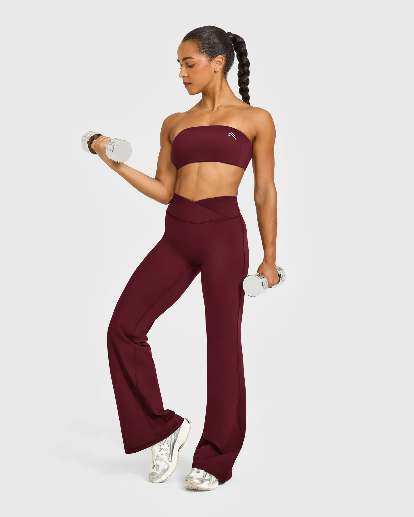 Unified Wrap Flared Bottoms | Rosewood sold by Oner Active product image thumbnail 3