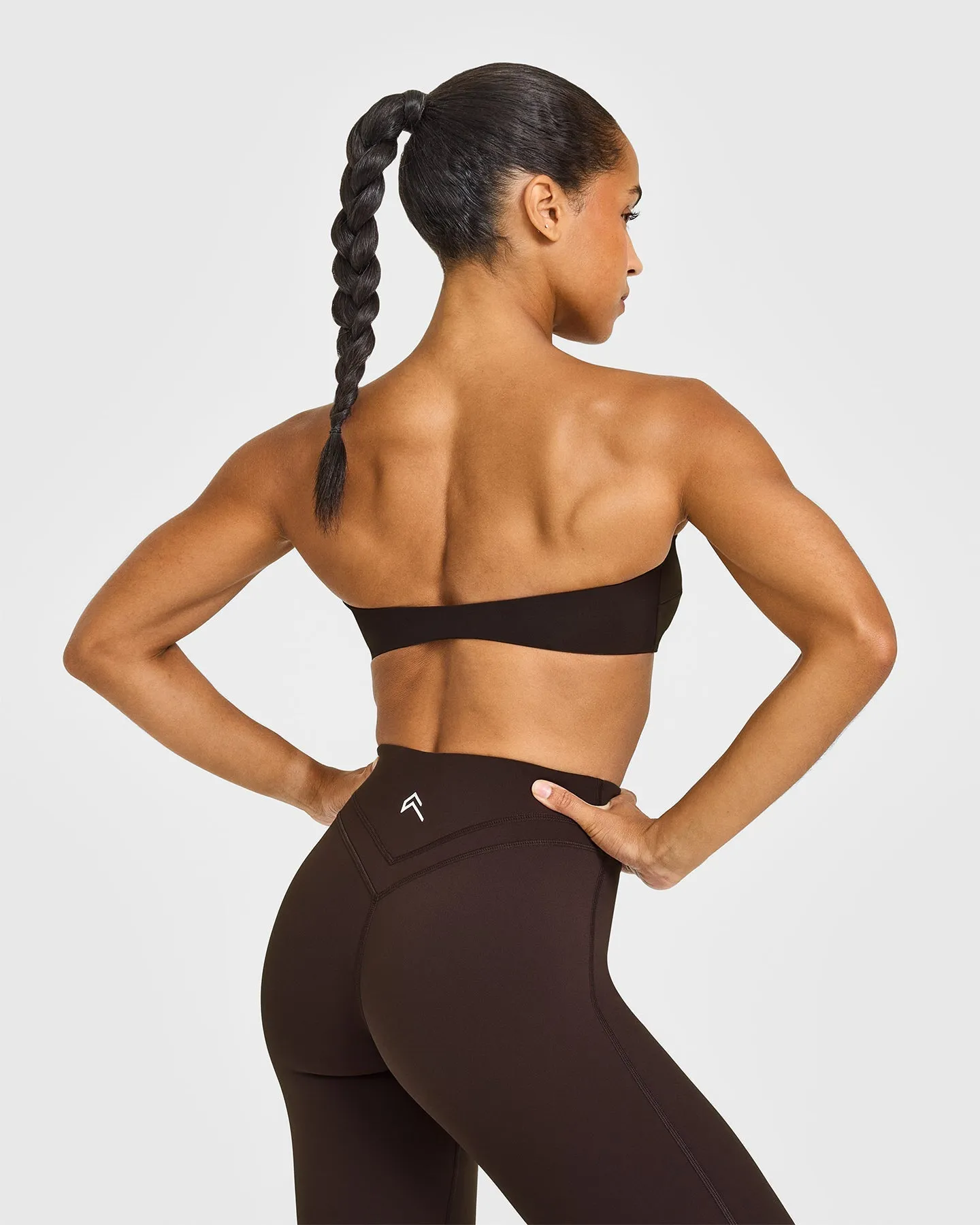 Unified Micro Bandeau Bralette | 70% Cocoa sold by Oner Active product image thumbnail 4