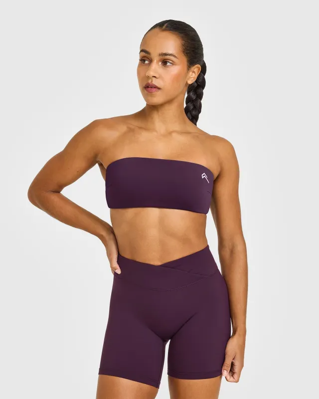 Unified Micro Bandeau Bralette | Blackberry Purple sold by Oner Active