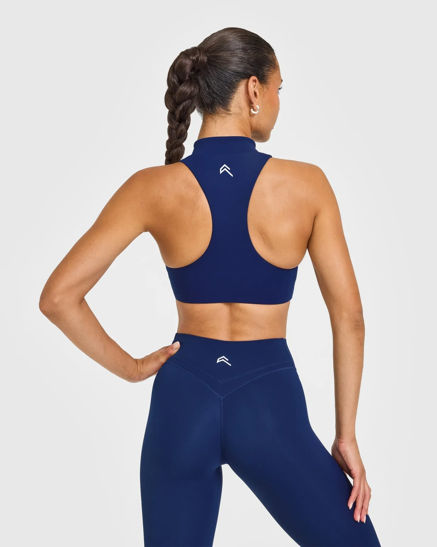 EasyLift™ Zip High Neck Sports Bra | Midnight sold by Oner Active product image thumbnail 5