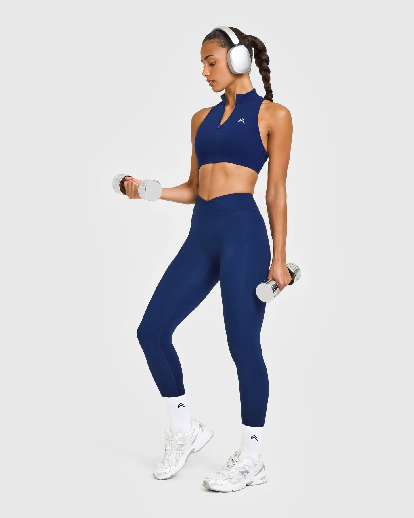 EasyLift™ Zip High Neck Sports Bra | Midnight sold by Oner Active product image thumbnail 3