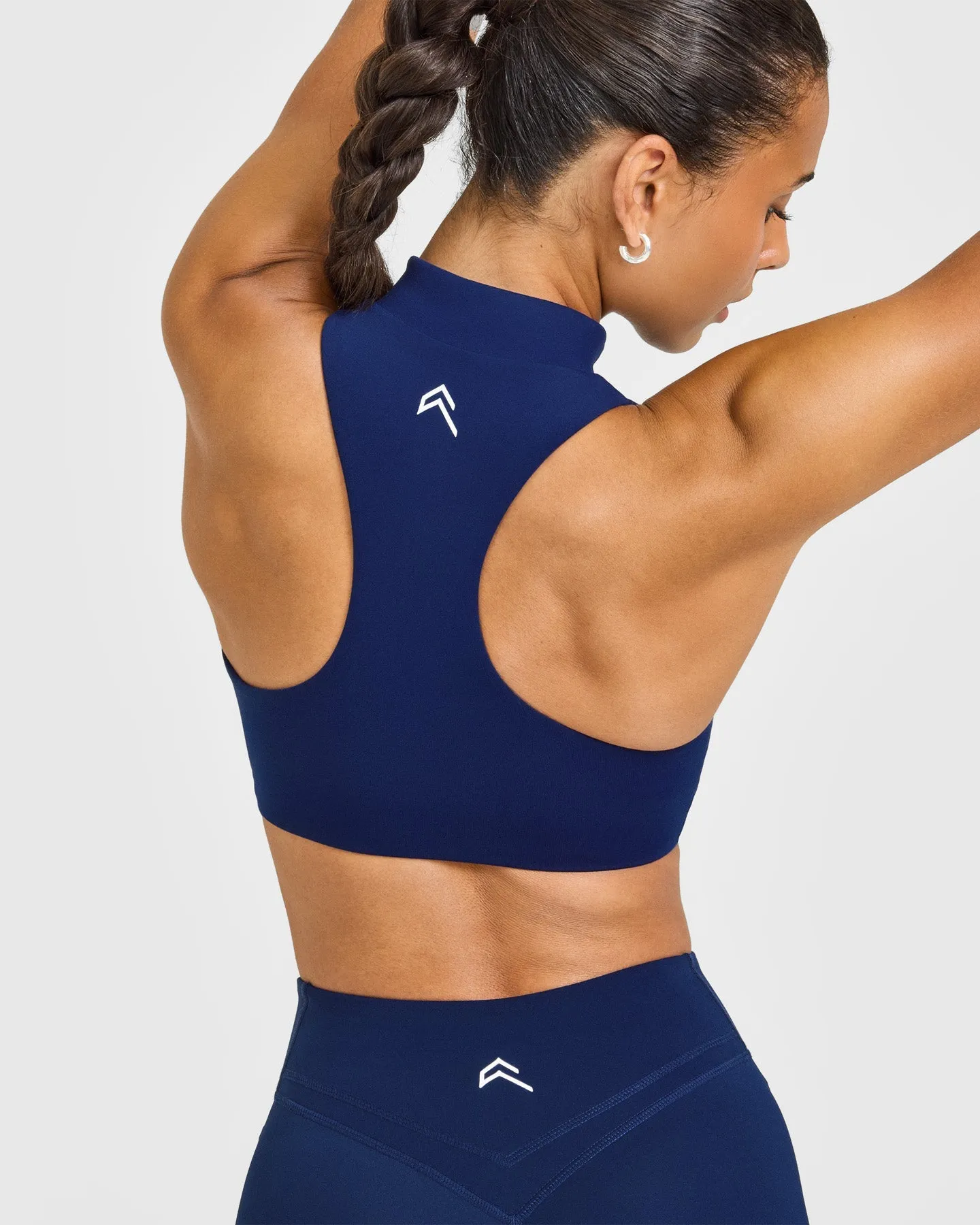 EasyLift™ Zip High Neck Sports Bra | Midnight sold by Oner Active product image thumbnail 4