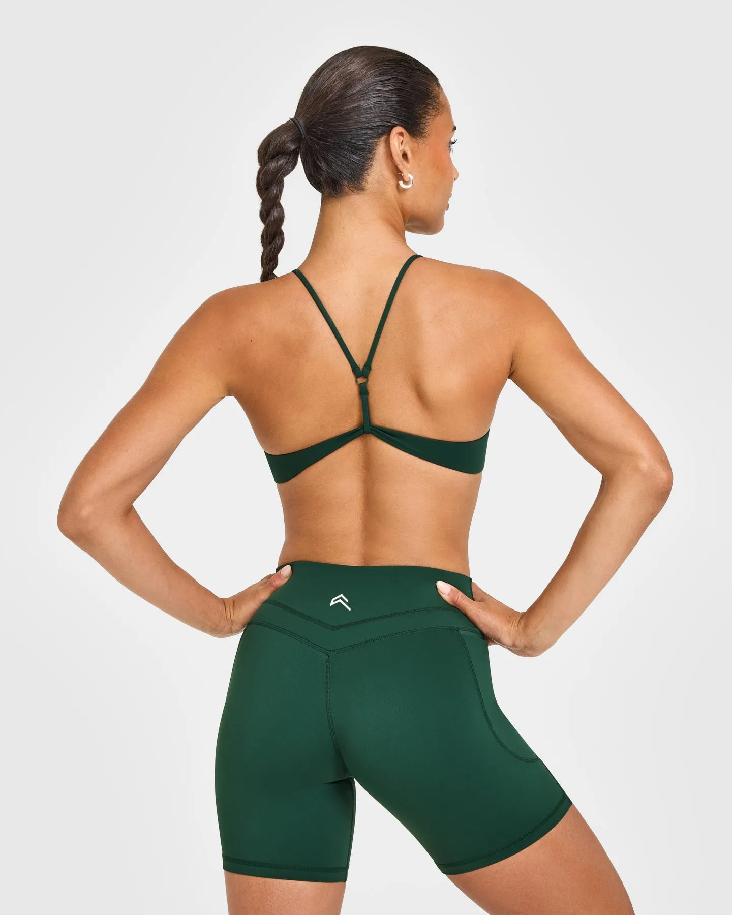 EasyLift™ Ultra Minimal Bralette with White Logo | Racing Green sold by Oner Active product image thumbnail 5