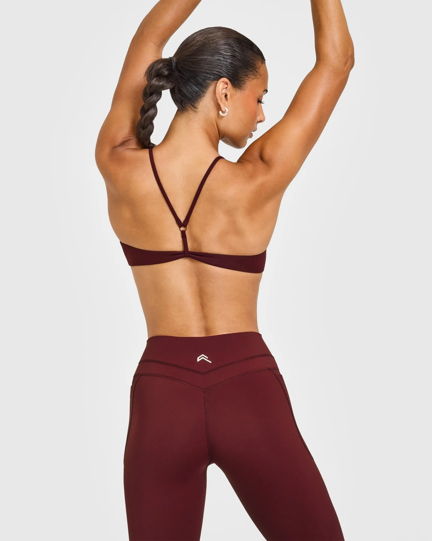 EasyLift™ Ultra Minimal Bralette with White Logo | Rosewood sold by Oner Active product image thumbnail 5