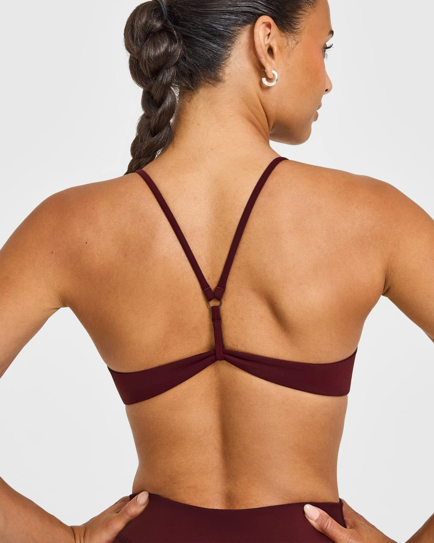 EasyLift™ Ultra Minimal Bralette with White Logo | Rosewood sold by Oner Active product image thumbnail 2