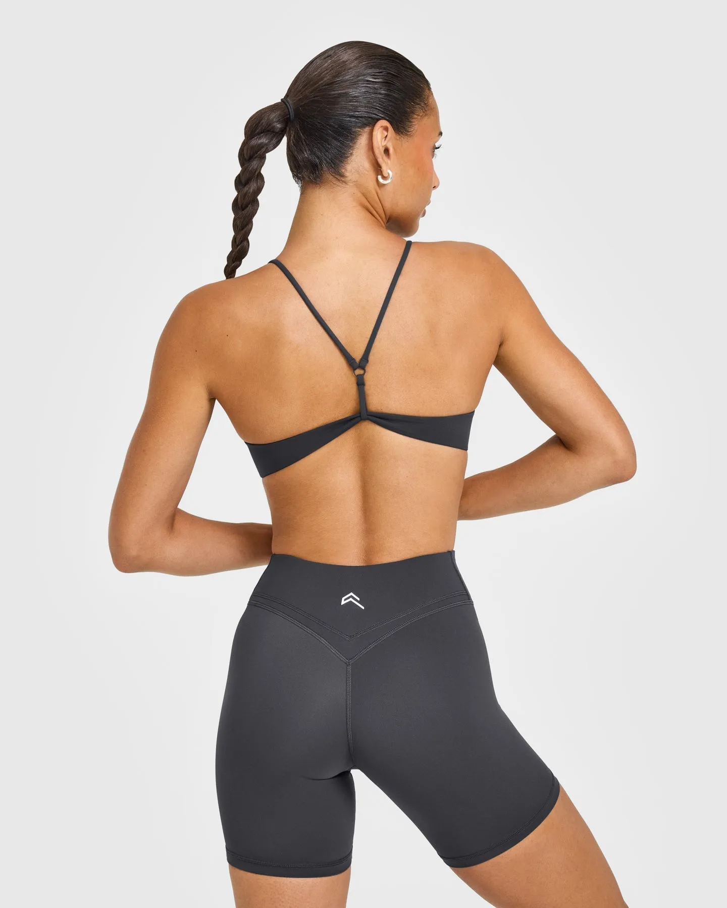 EasyLift™ Ultra Minimal Bralette with White Logo | Coal sold by Oner Active product image thumbnail 4