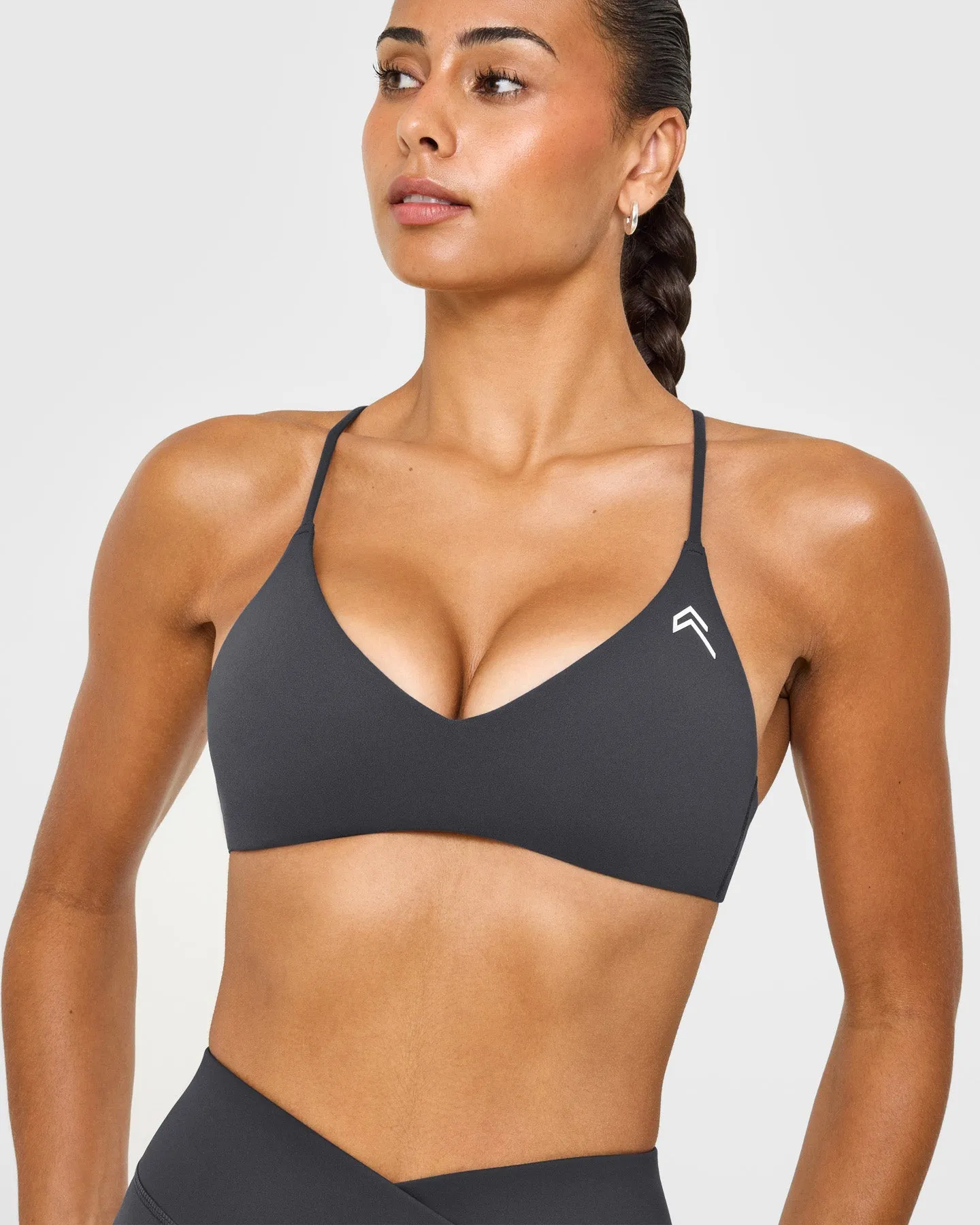 EasyLift™ Ultra Minimal Bralette with White Logo | Coal sold by Oner Active product image thumbnail 5