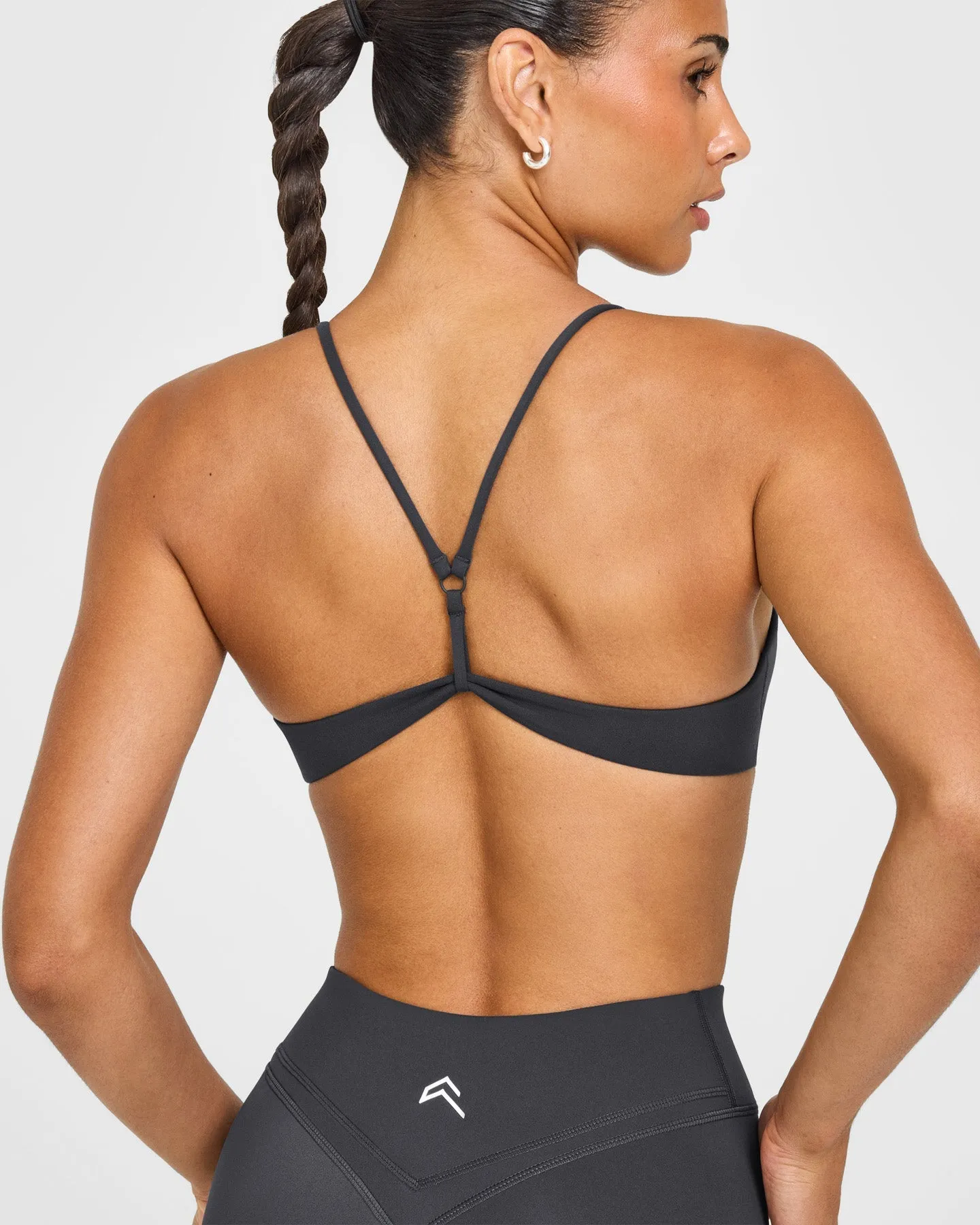EasyLift™ Ultra Minimal Bralette with White Logo | Coal sold by Oner Active product image thumbnail 2