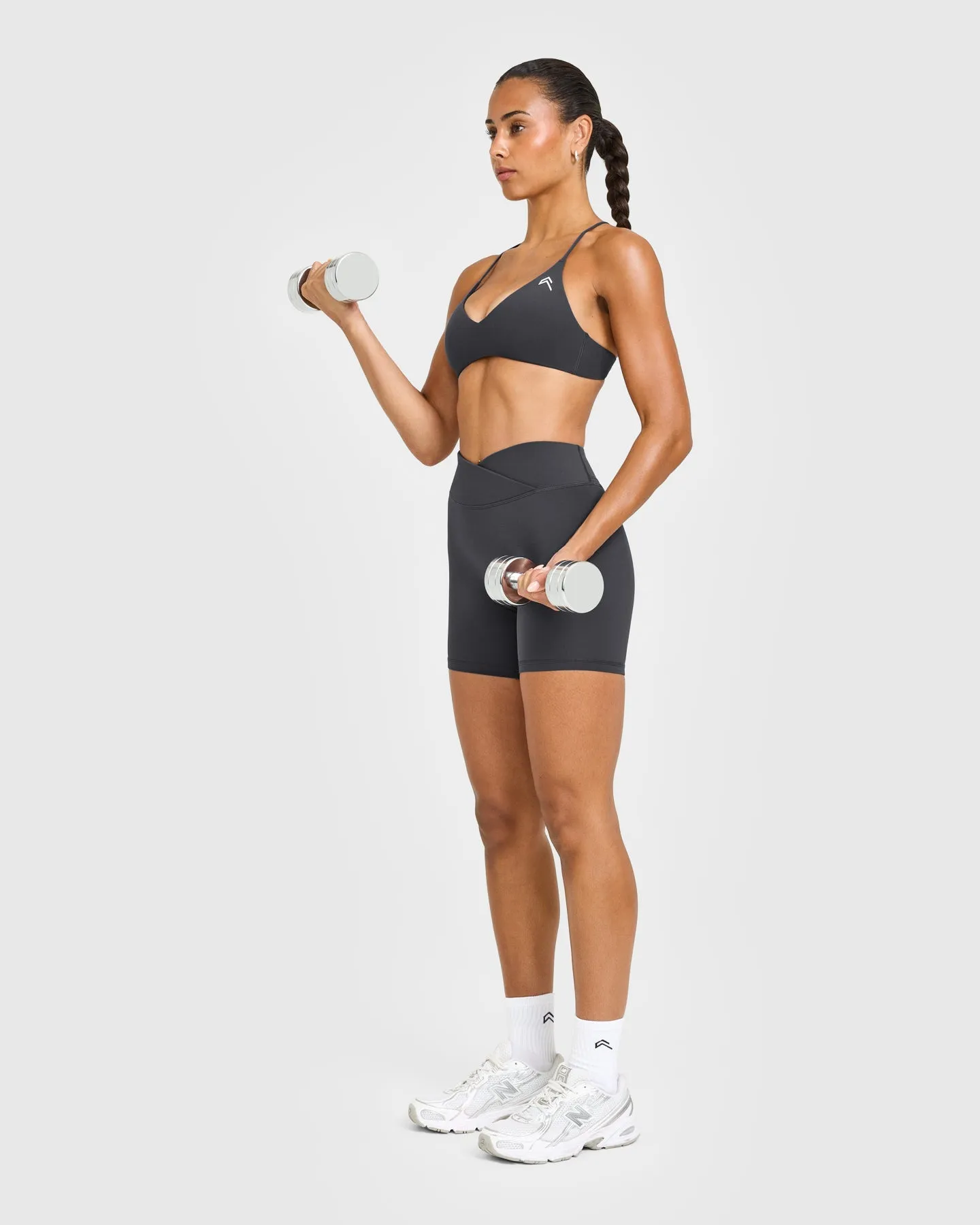 EasyLift™ Ultra Minimal Bralette with White Logo | Coal sold by Oner Active product image thumbnail 3