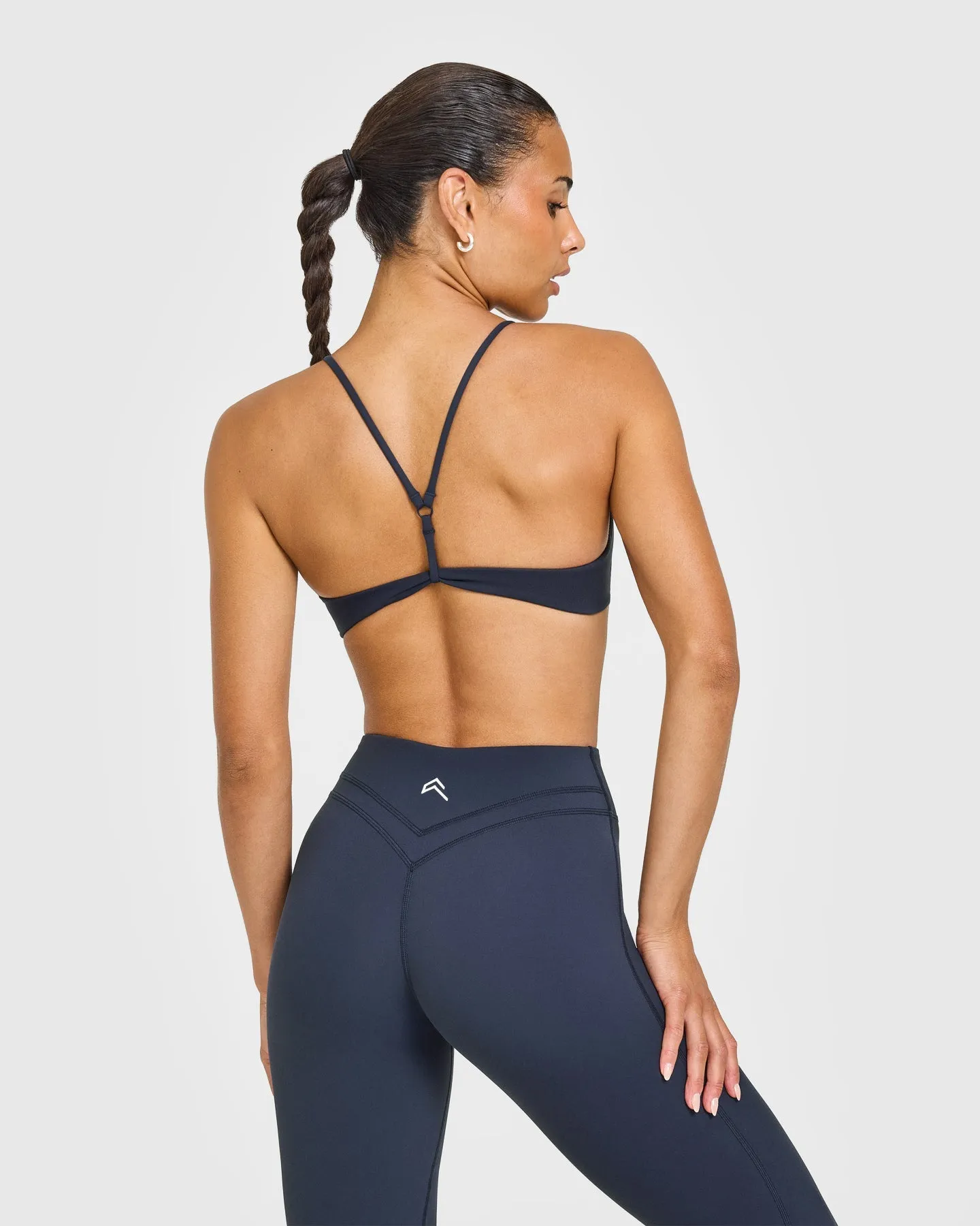 EasyLift™ Ultra Minimal Bralette with White Logo | True Blue sold by Oner Active product image thumbnail 5