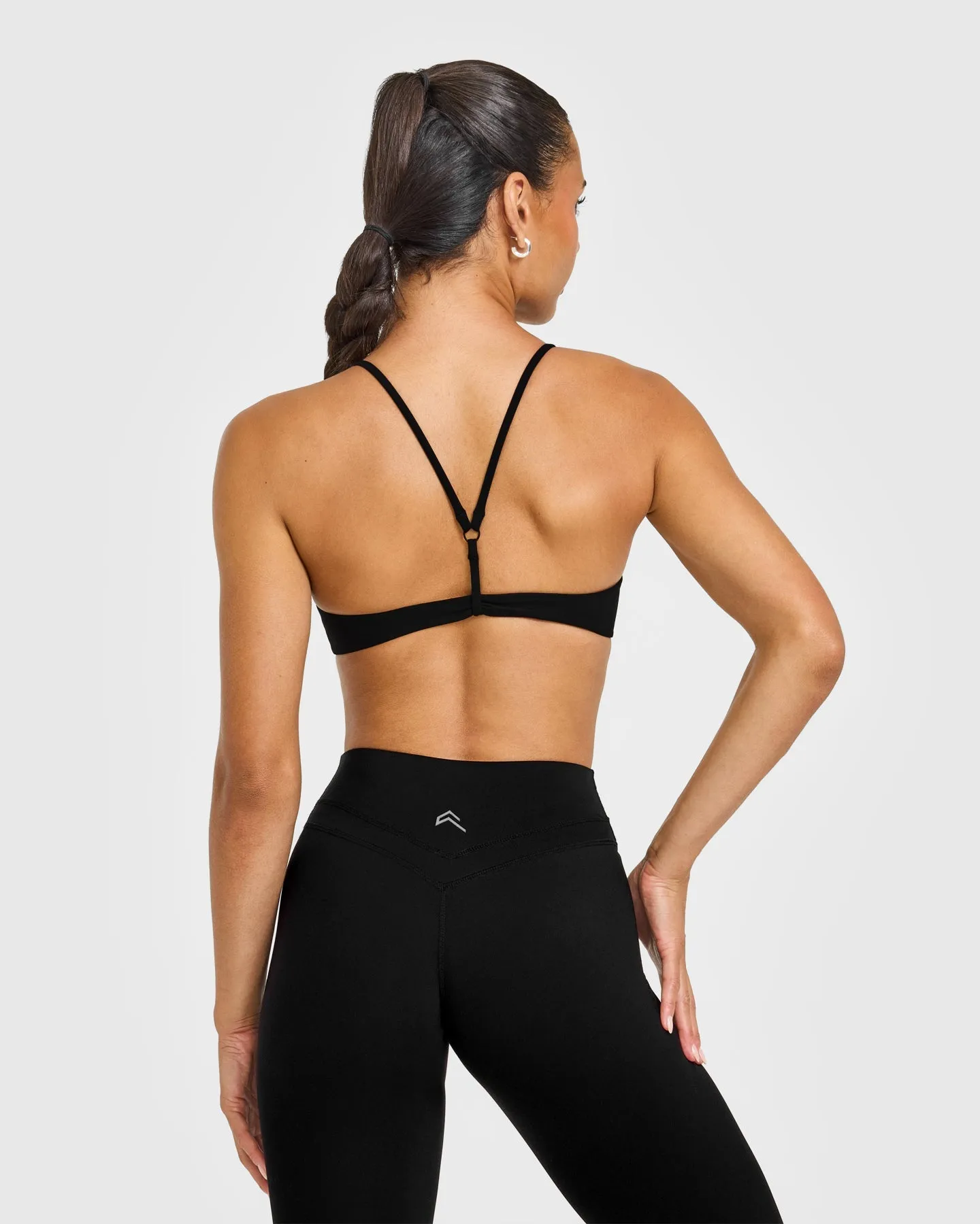 EasyLift™ Ultra Minimal Bralette with White Logo | Black sold by Oner Active product image thumbnail 5