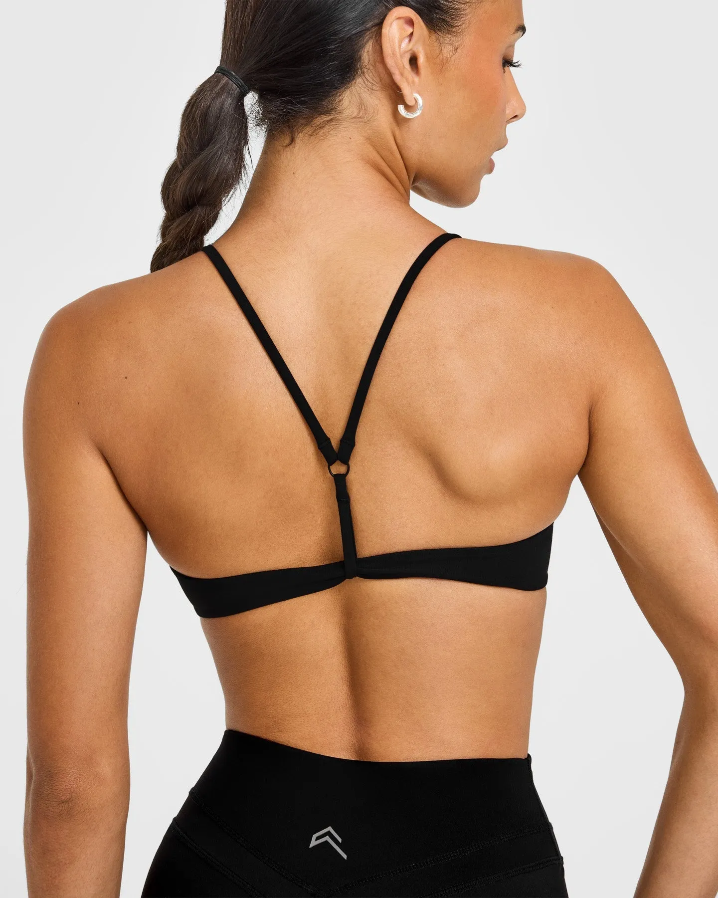 EasyLift™ Ultra Minimal Bralette with White Logo | Black sold by Oner Active product image thumbnail 2