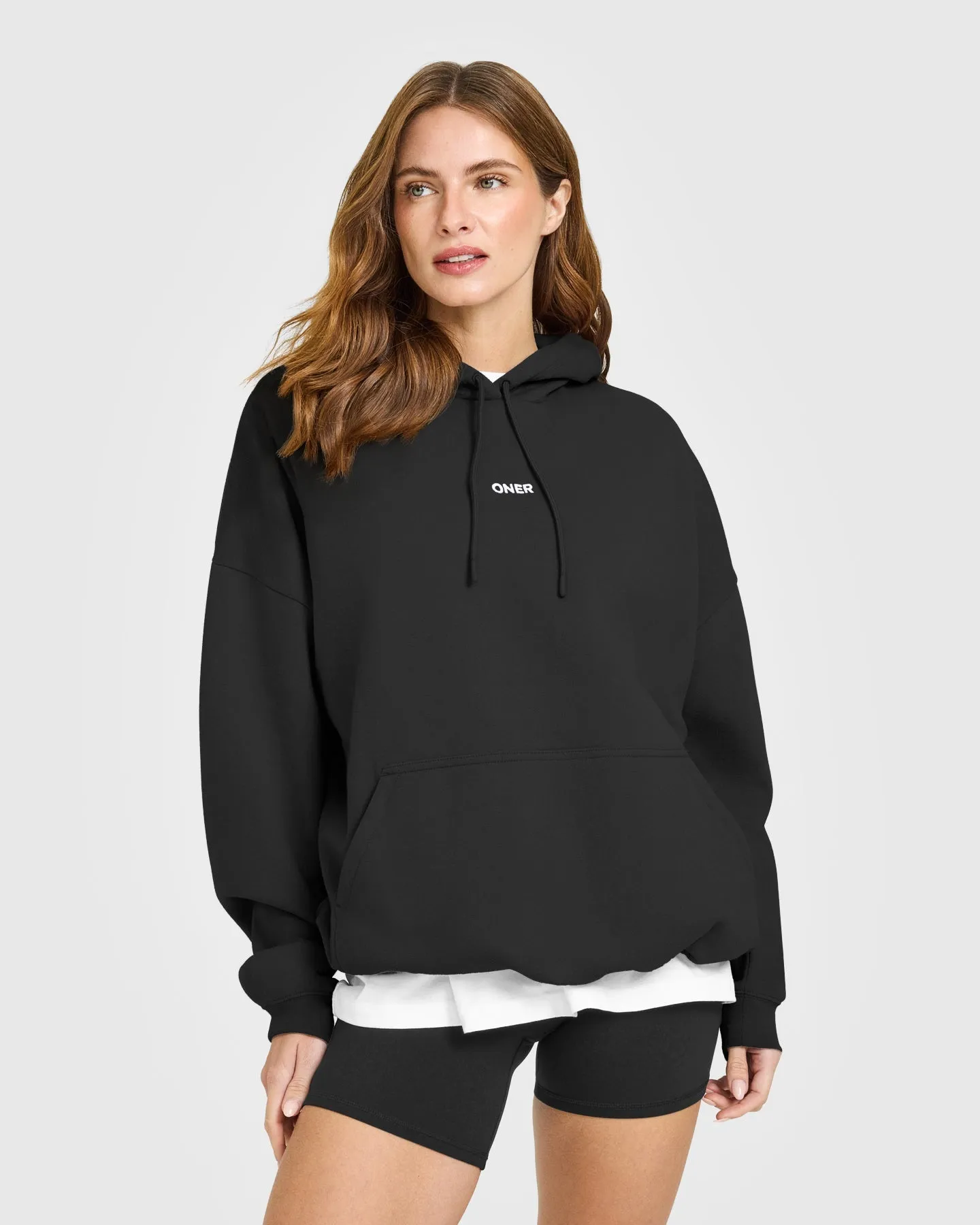 Mid Weight Relaxed Hoodie | Soft Black sold by Oner Active