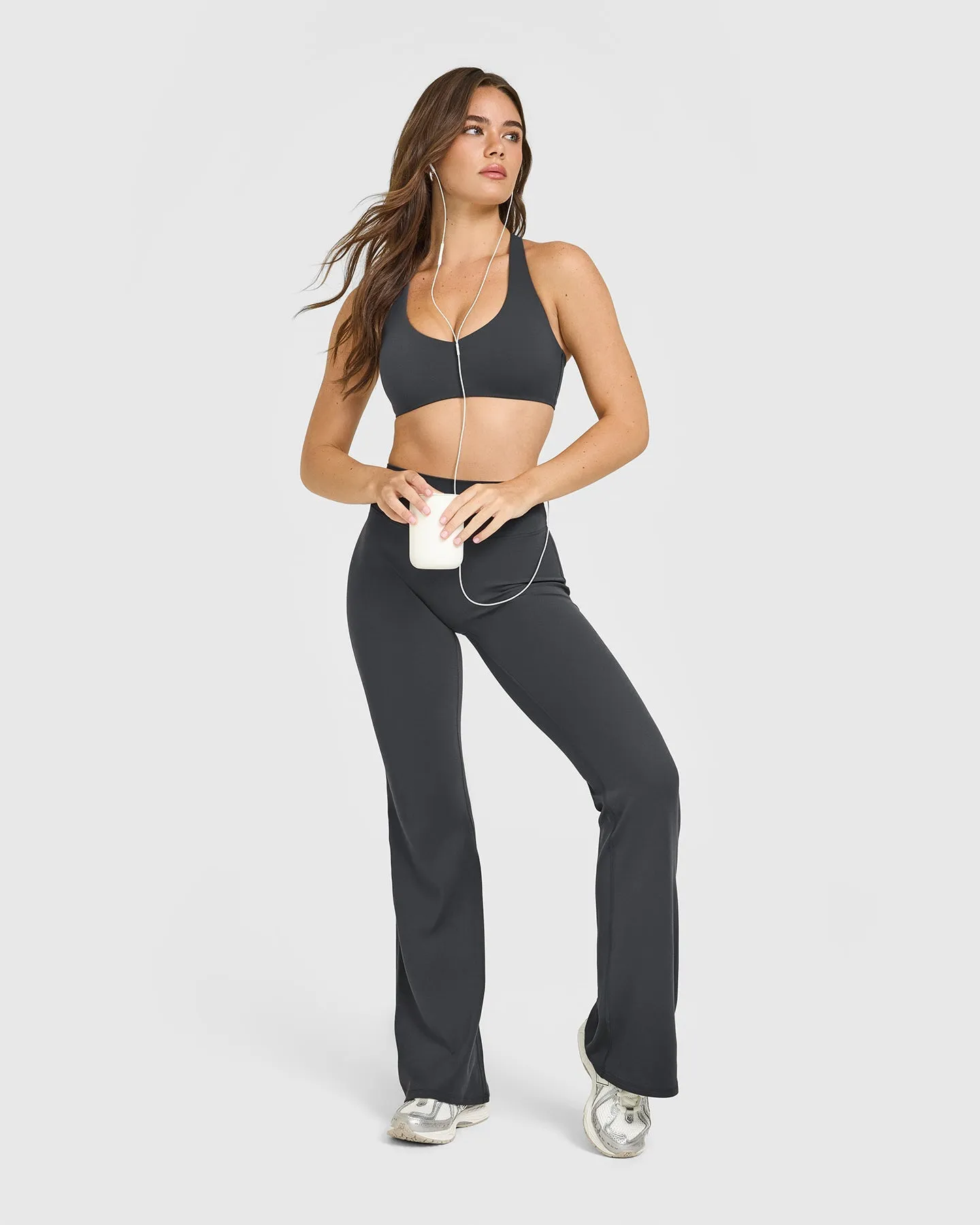 SoftMotion™ Bralette with White Logo | Coal sold by Oner Active product image thumbnail 3