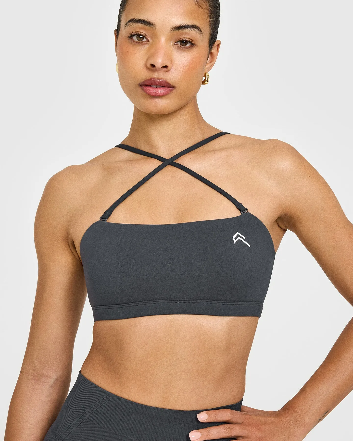 EasyLift™ Multi Way Bandeau Bralette with White Logo | Coal sold by Oner Active product image thumbnail 5