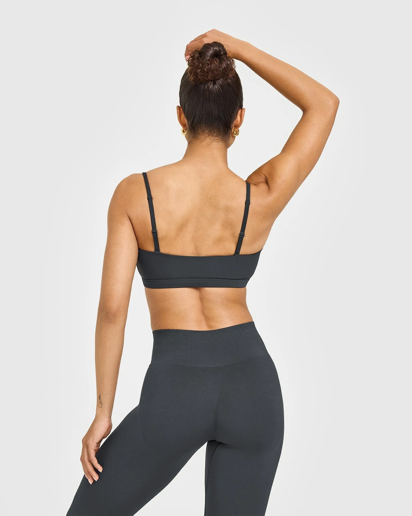 EasyLift™ Multi Way Bandeau Bralette with White Logo | Coal sold by Oner Active product image thumbnail 2