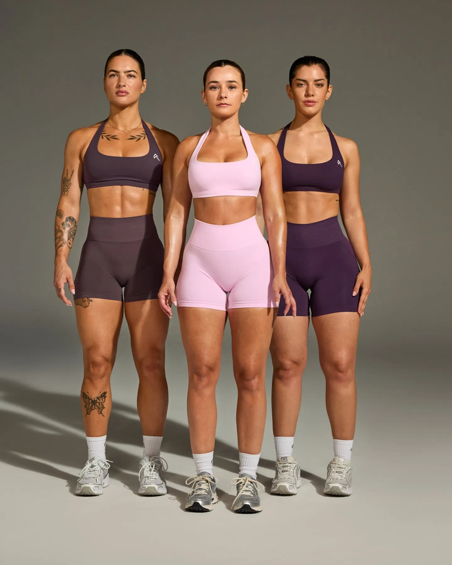 EasyLift™ Halter Bralette with White Logo | Chalk Pink sold by Oner Active product image thumbnail 2