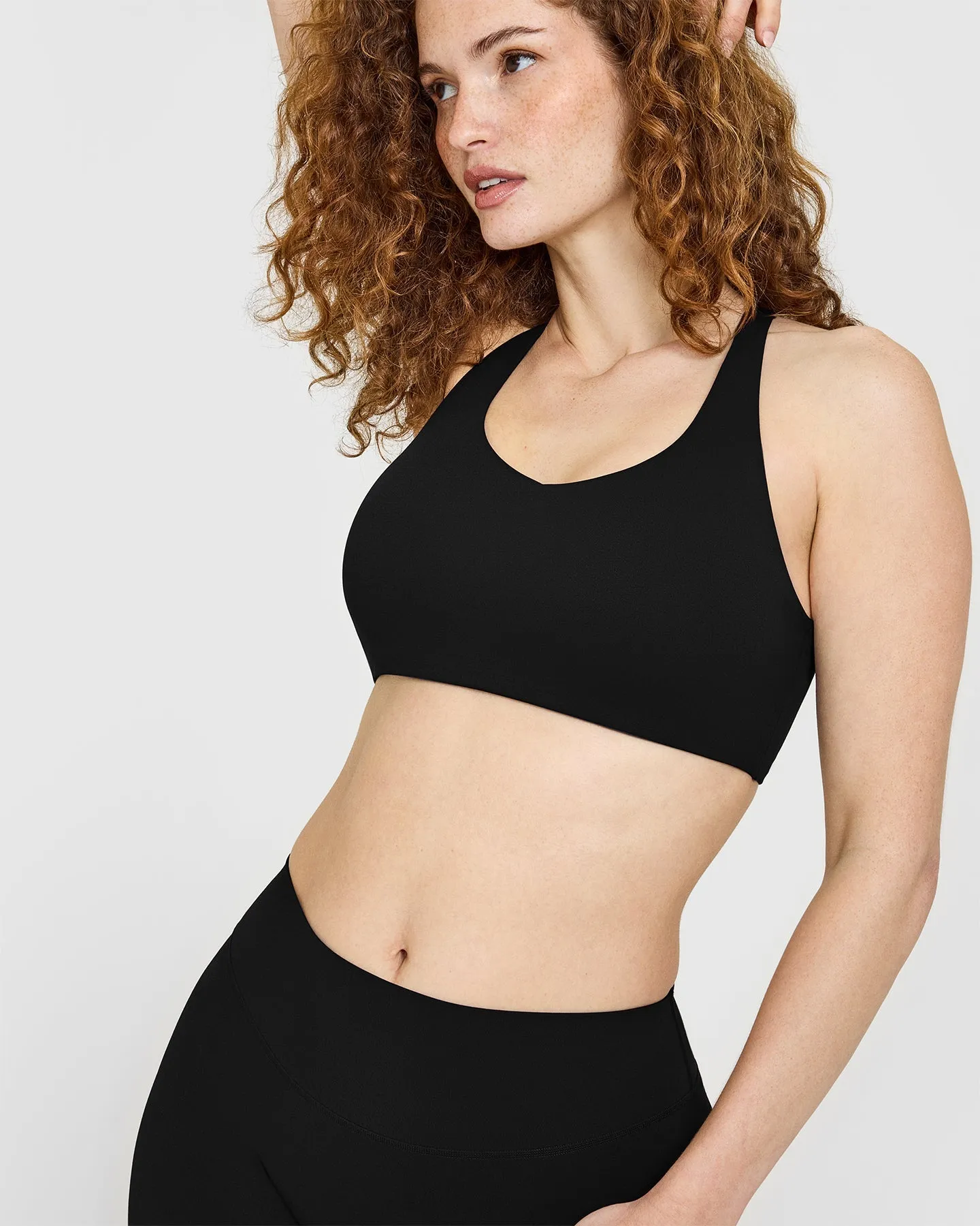 SoftMotion™ Sports Bra with White Logo | Black sold by Oner Active product image thumbnail 5