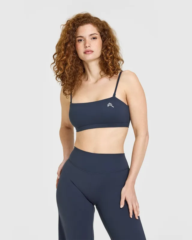 EasyLift™ Multi Way Bandeau Bralette with White Logo | True Blue sold by Oner Active