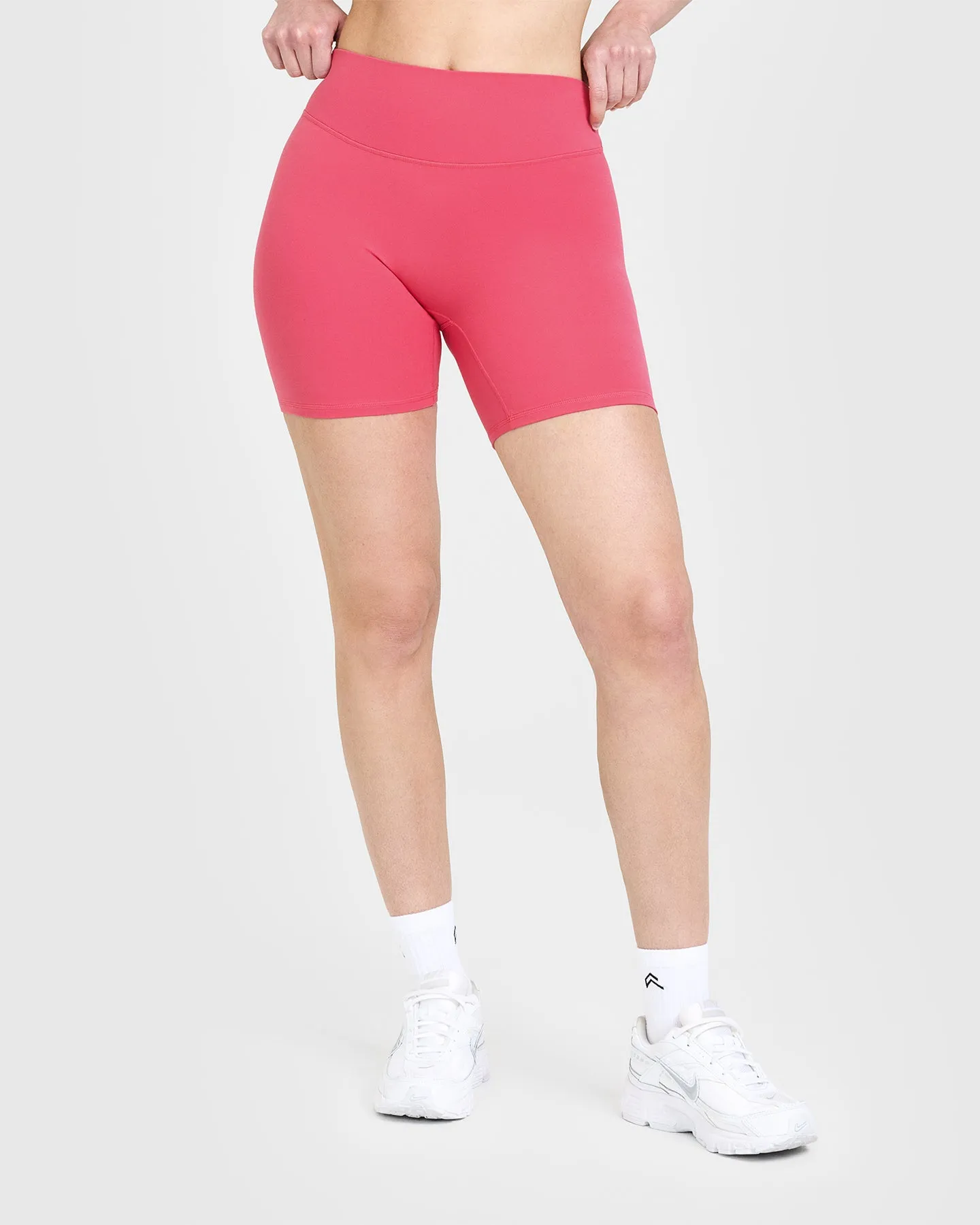 SoftMotion™ Shorts 6" with White Logo | Dark Velvet Pink sold by Oner Active