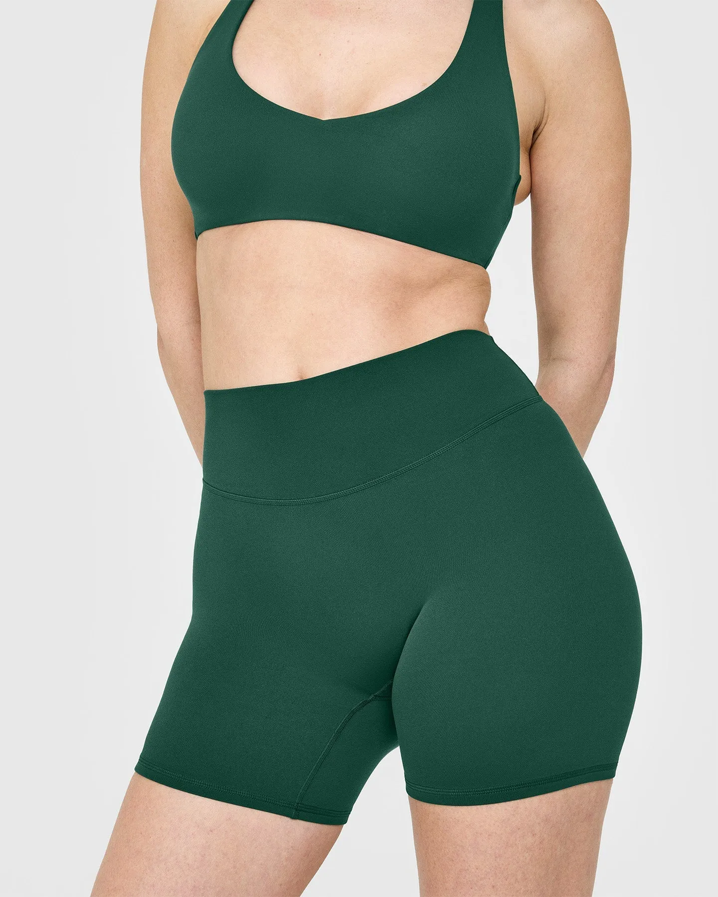 SoftMotion™ Shorts 6" with White Logo | Dark Racing Green sold by Oner Active product image thumbnail 5