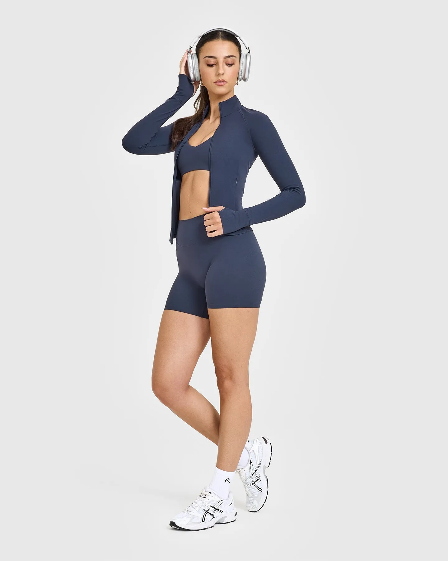 SoftMotion™ Jacket with White Logo | True Blue sold by Oner Active product image thumbnail 3