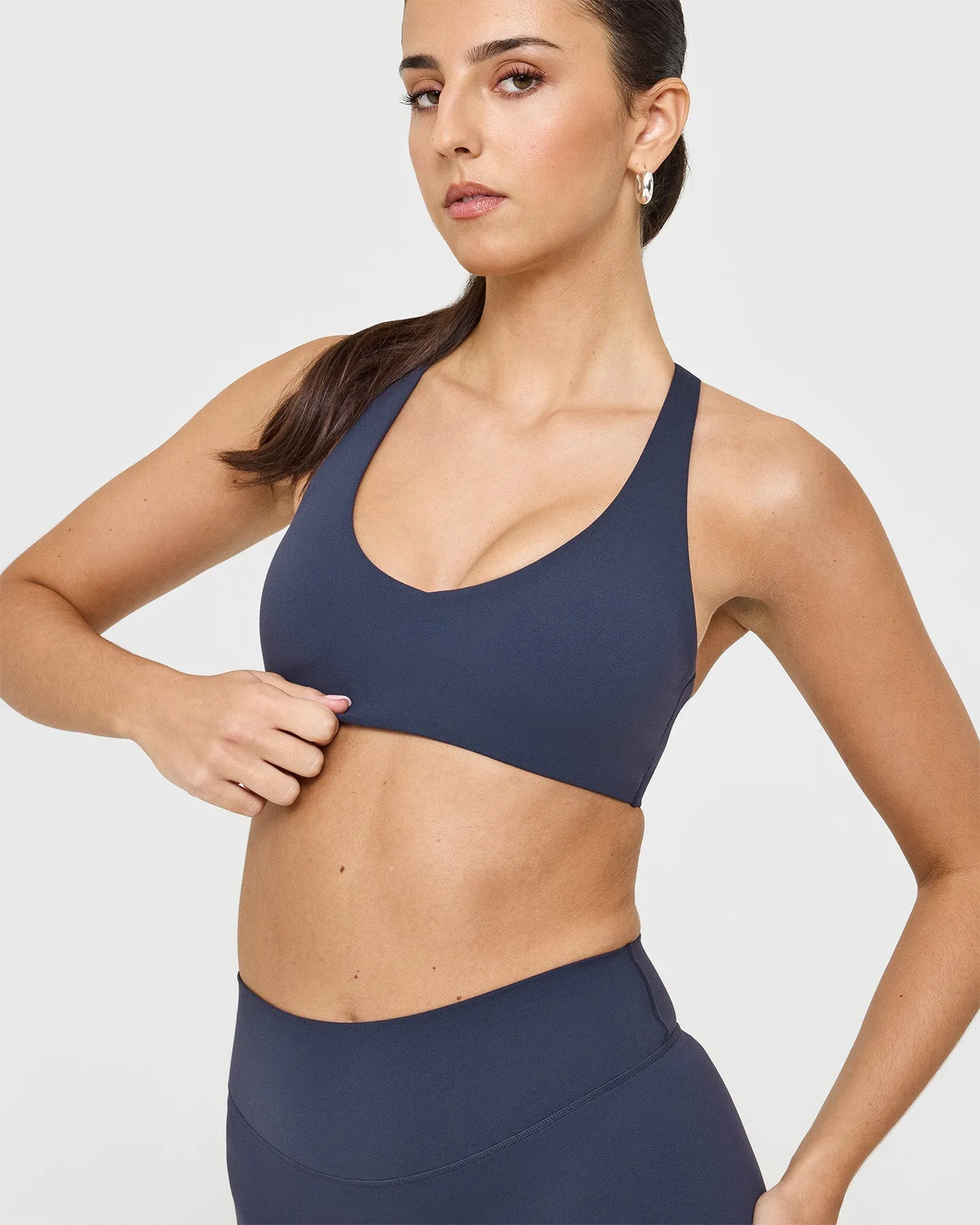 SoftMotion™ Bralette with White Logo | True Blue sold by Oner Active product image thumbnail 4