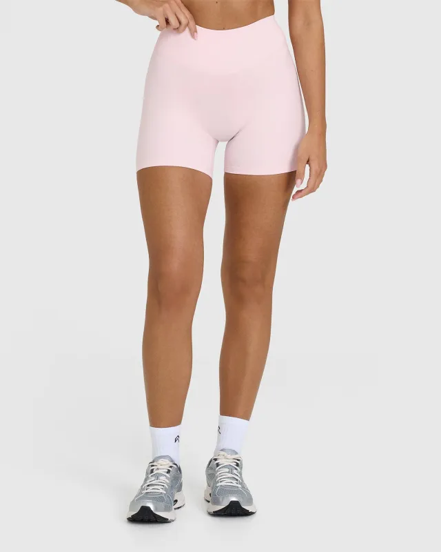 SoftMotion™ Shorts 6" with White Logo | Ballet Pink sold by Oner Active