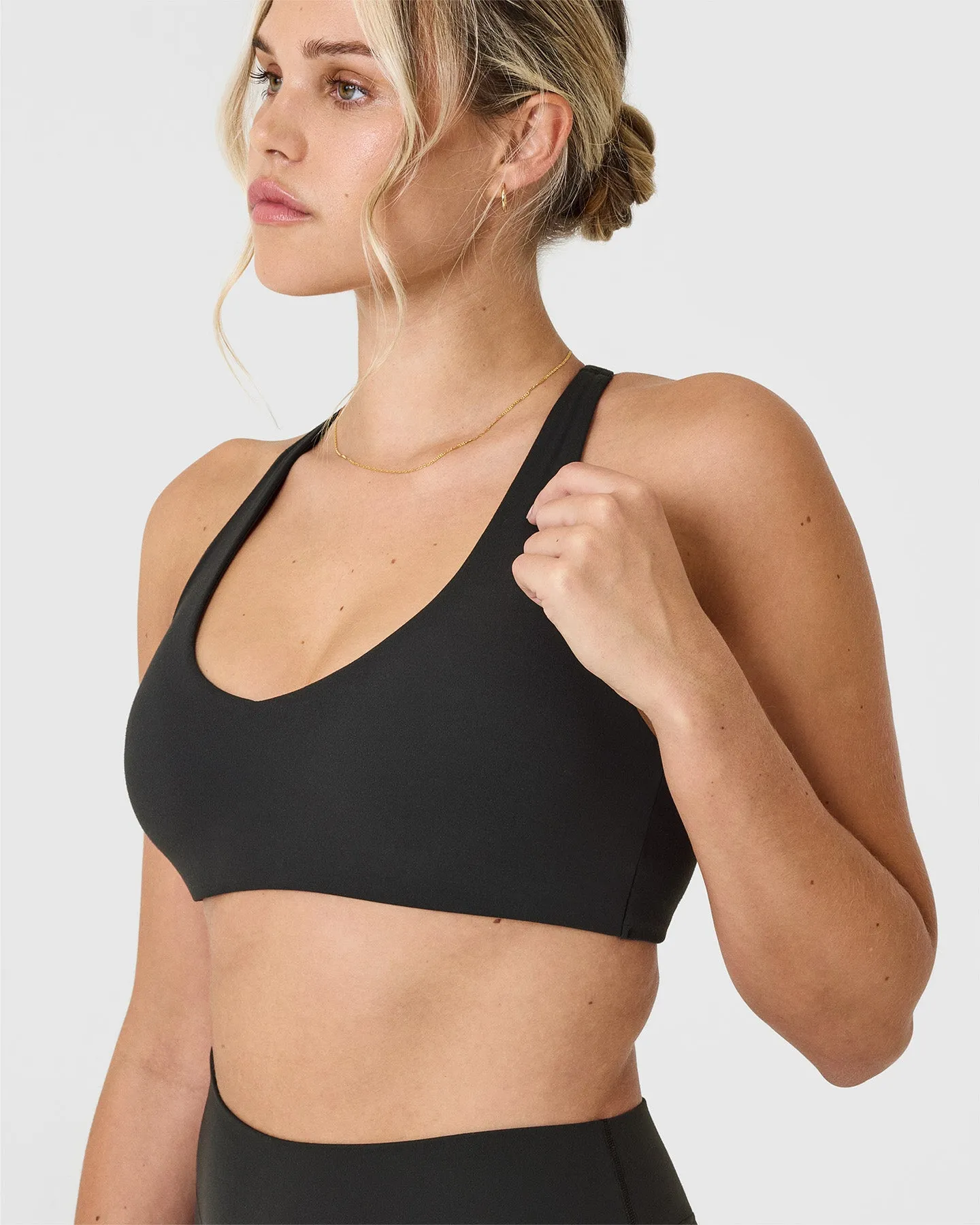 SoftMotion™ Bralette with White Logo | Soft Black sold by Oner Active product image thumbnail 4