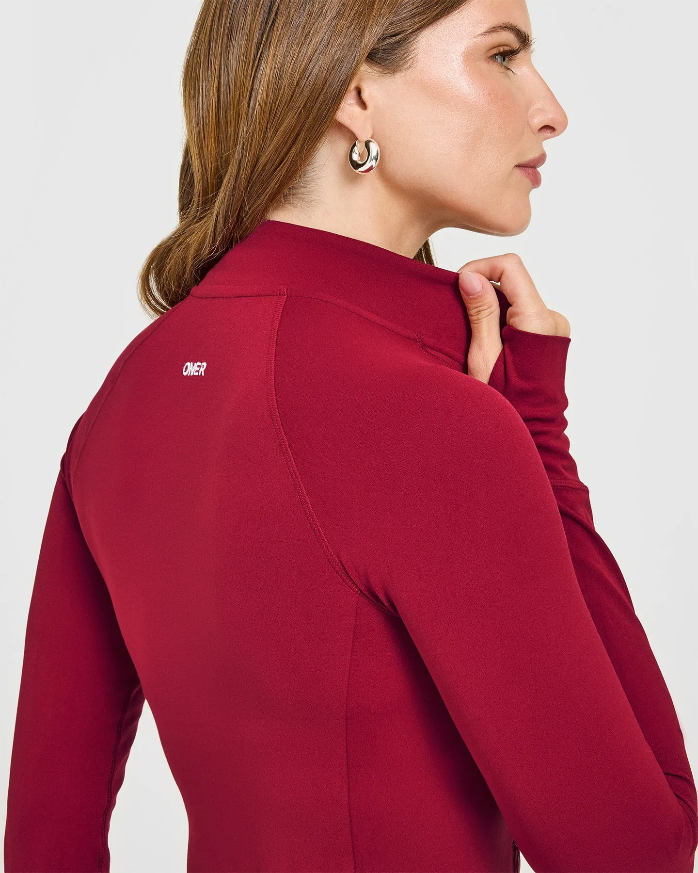 SoftMotion™ Jacket with White Logo | Ruby Red sold by Oner Active product image thumbnail 4
