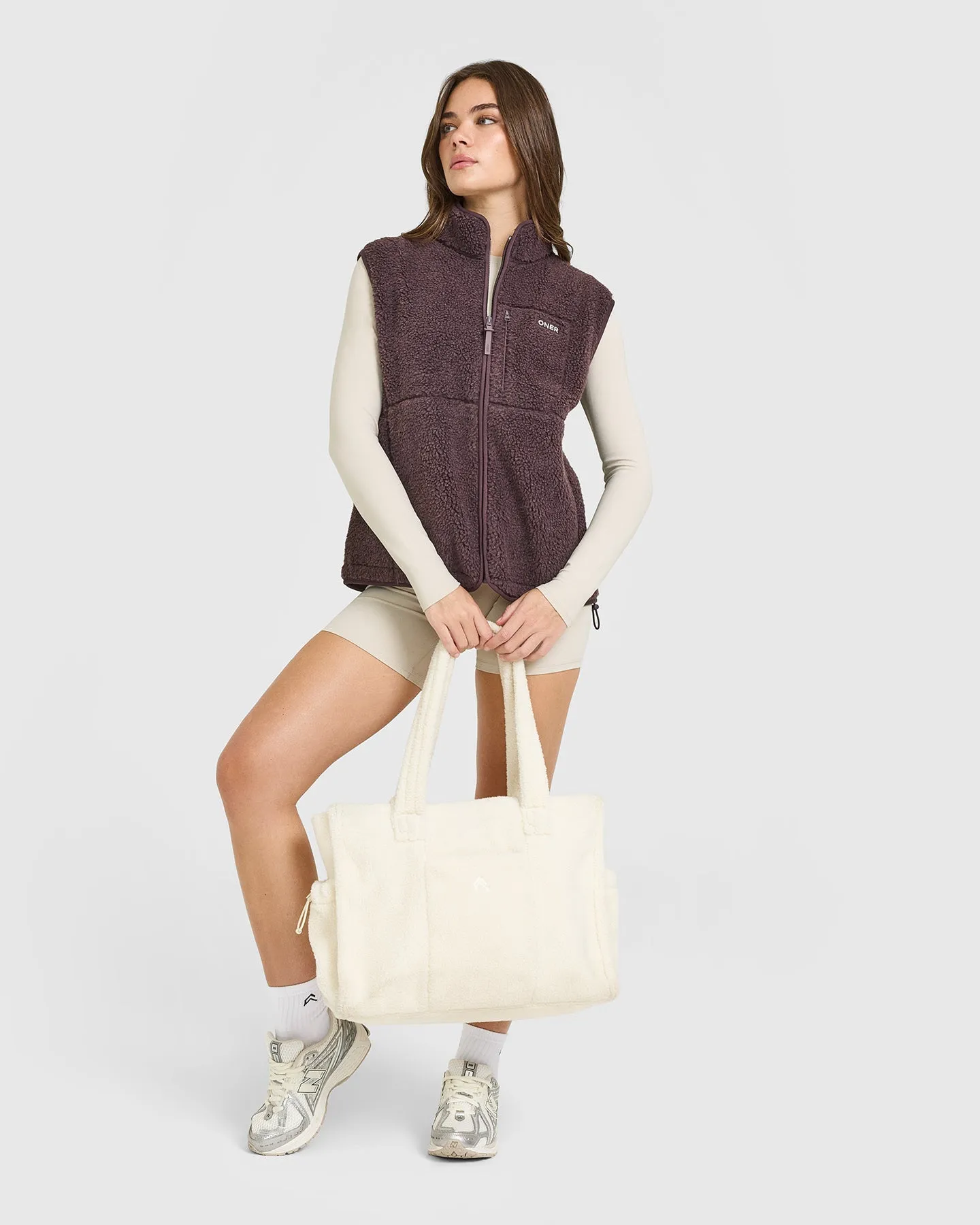 Fleece Gilet with Chest Pocket | Umber Brown sold by Oner Active product image thumbnail 3