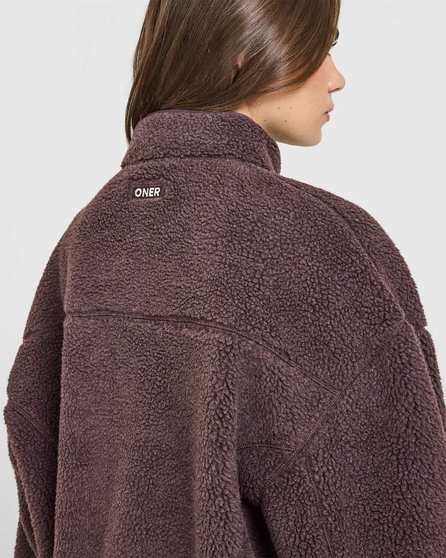 Fleece Jacket with Chest Pocket | Umber Brown sold by Oner Active product image thumbnail 4
