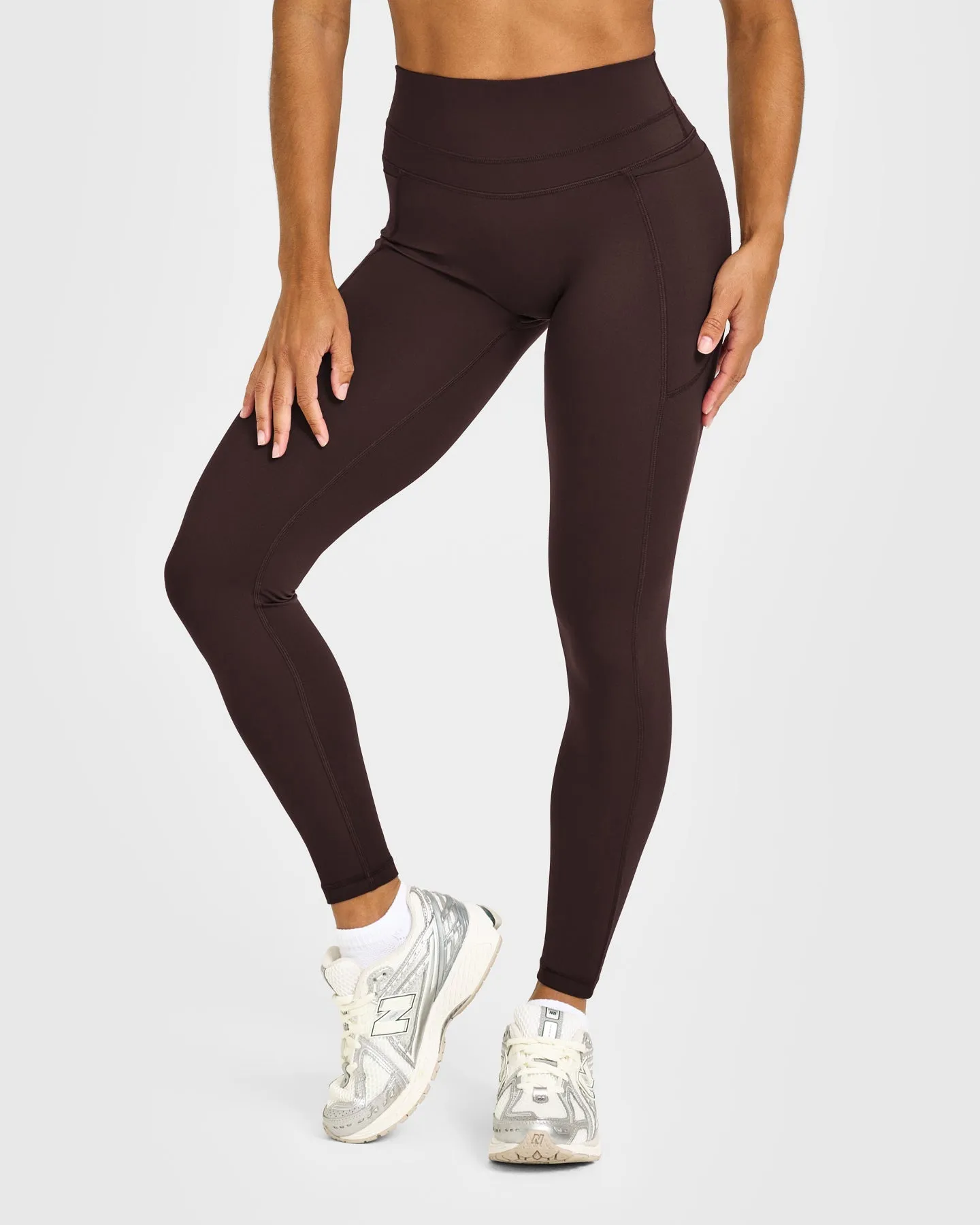 Unified High Waisted Pocket Leggings | 70% Cocoa sold by Oner Active