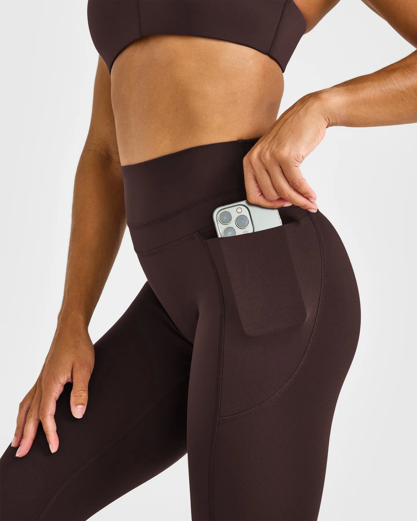 Unified High Waisted Pocket Leggings | 70% Cocoa sold by Oner Active product image thumbnail 5