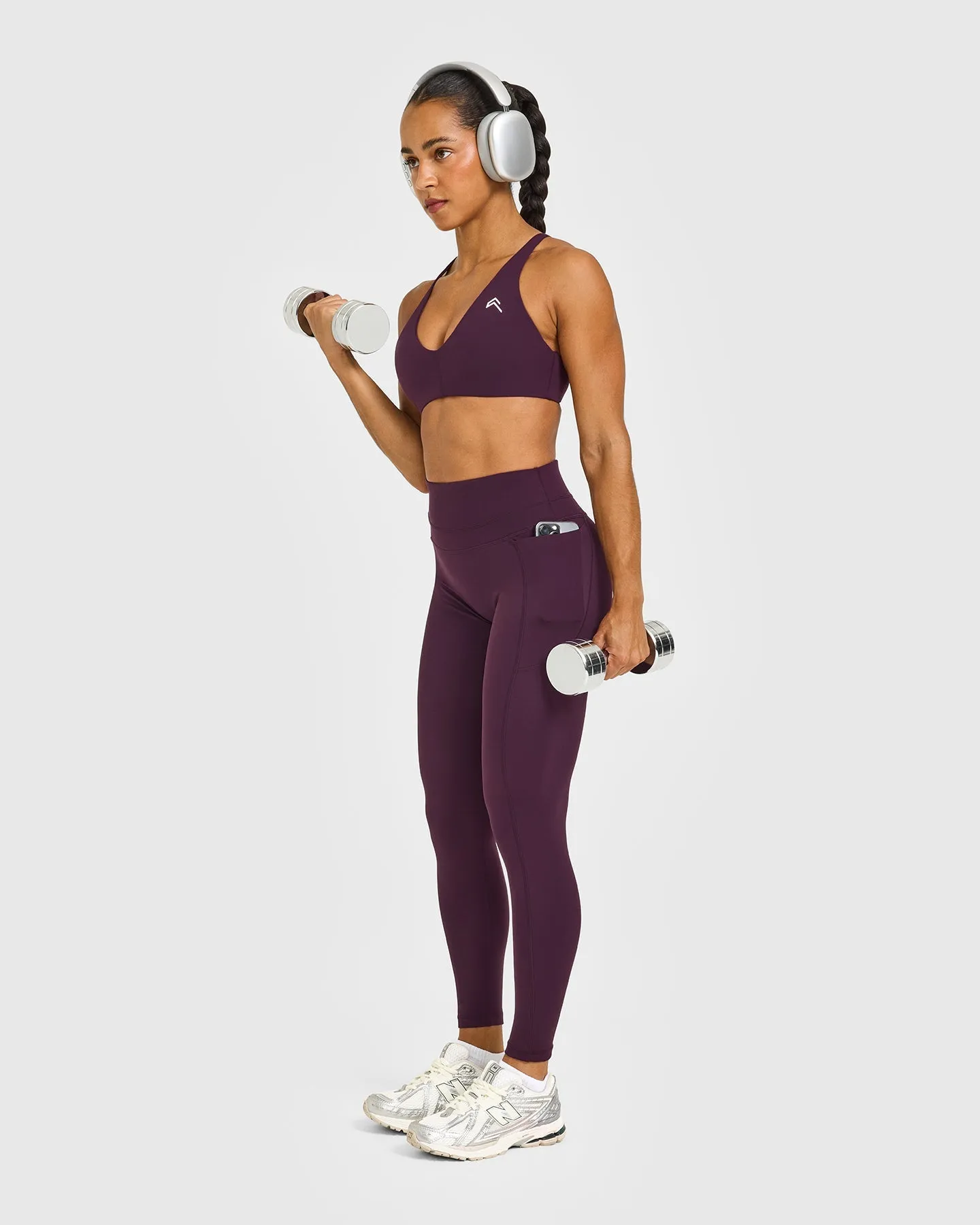 Unified High Waisted Pocket Leggings | Blackberry Purple sold by Oner Active product image thumbnail 3