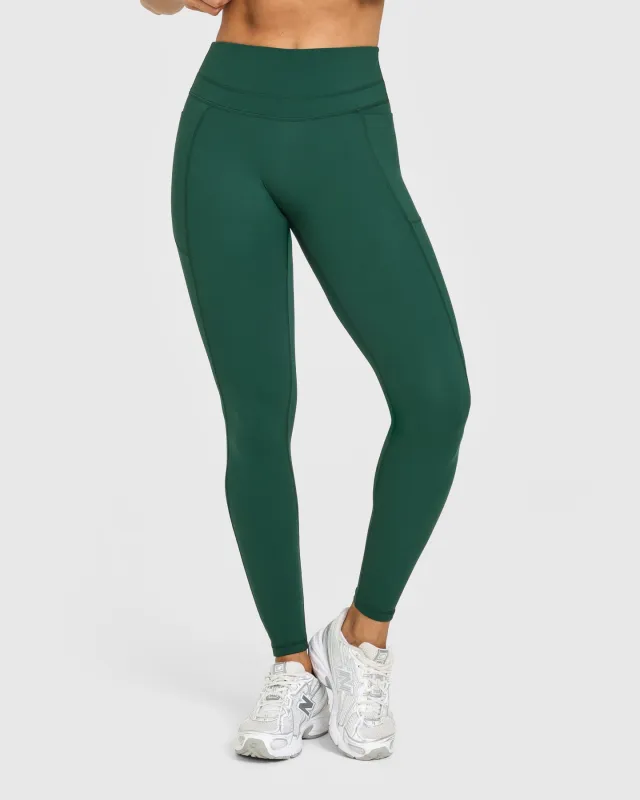 Unified High Waisted Pocket Leggings | Racing Green sold by Oner Active