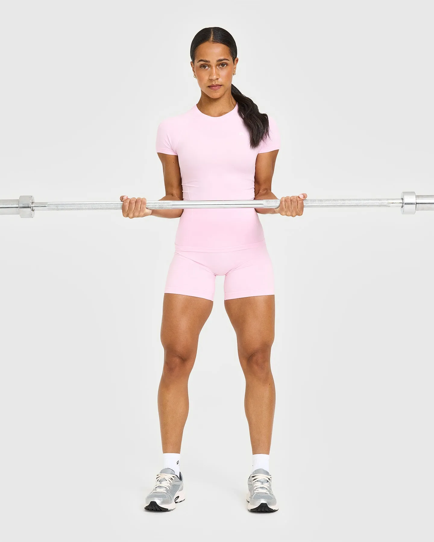 Go To Seamless Fitted Top | Chalk Pink sold by Oner Active product image thumbnail 3